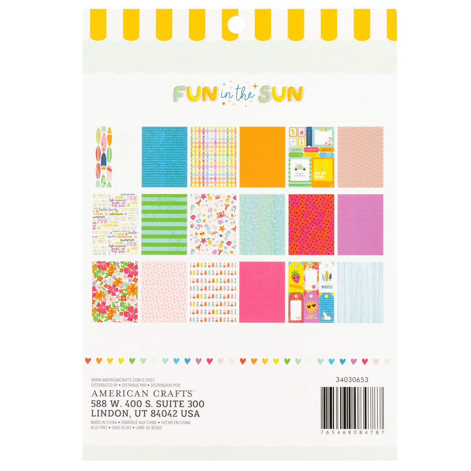 Pebbles Fun In The Sun 6x8" Paper Pad