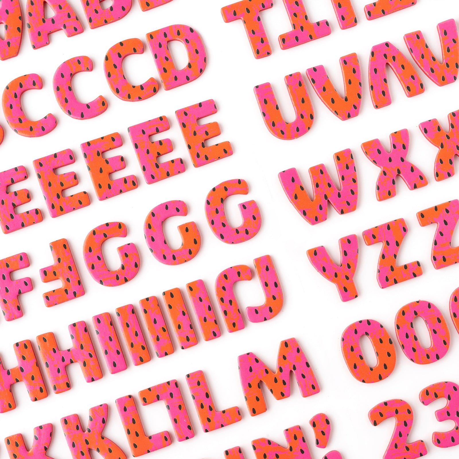 Pebbles Fun In The Sun Thickers Stickers - Foam Alpha,  137 Pieces