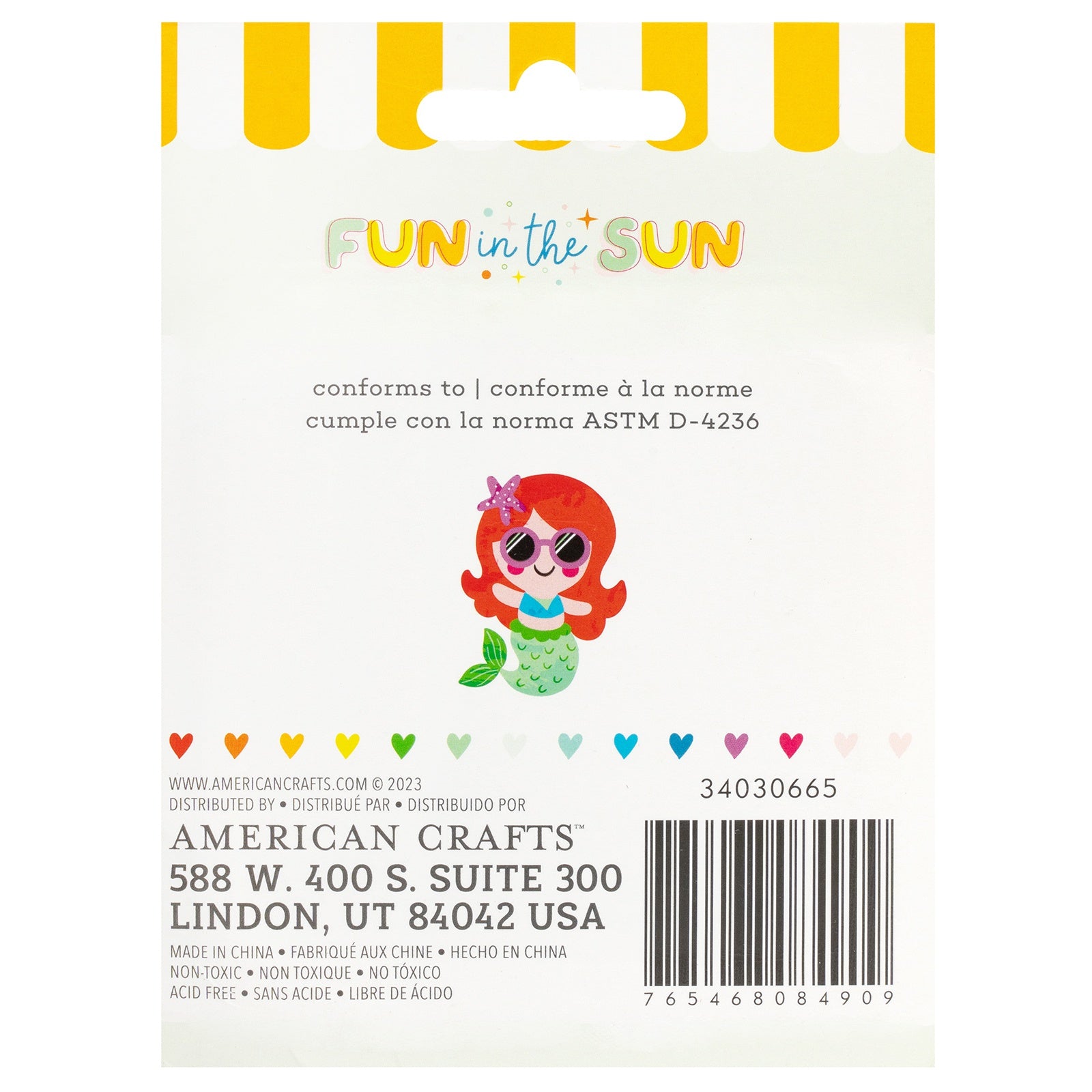 Pebbles Fun In The Sun Inks Pads - 4 Pack