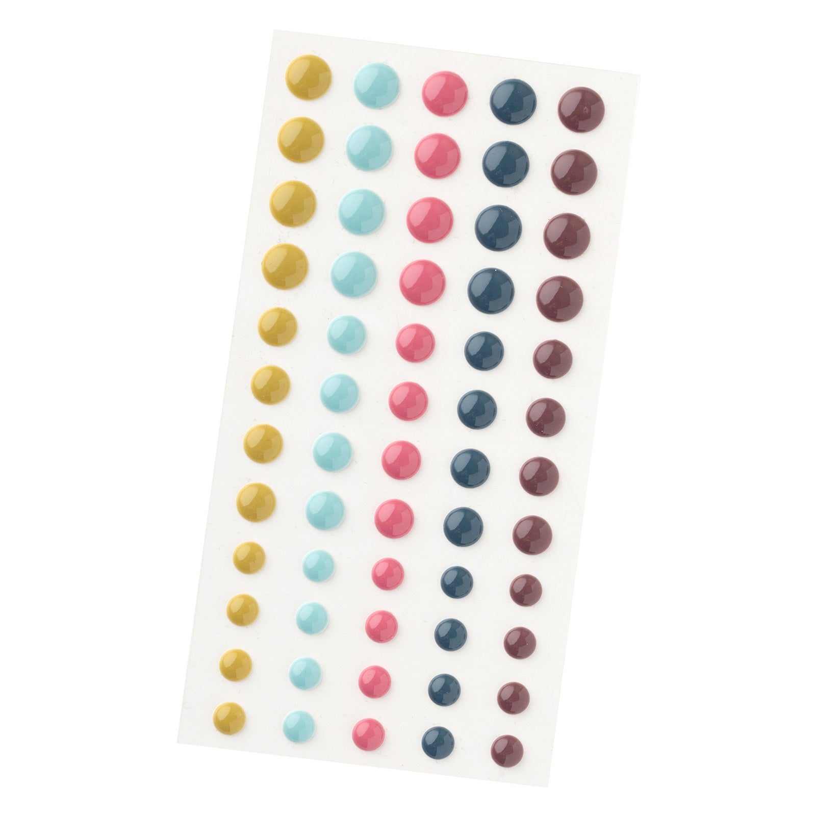 Pink Paislee Joyful Notes Enamel Dots - 60 Pieces