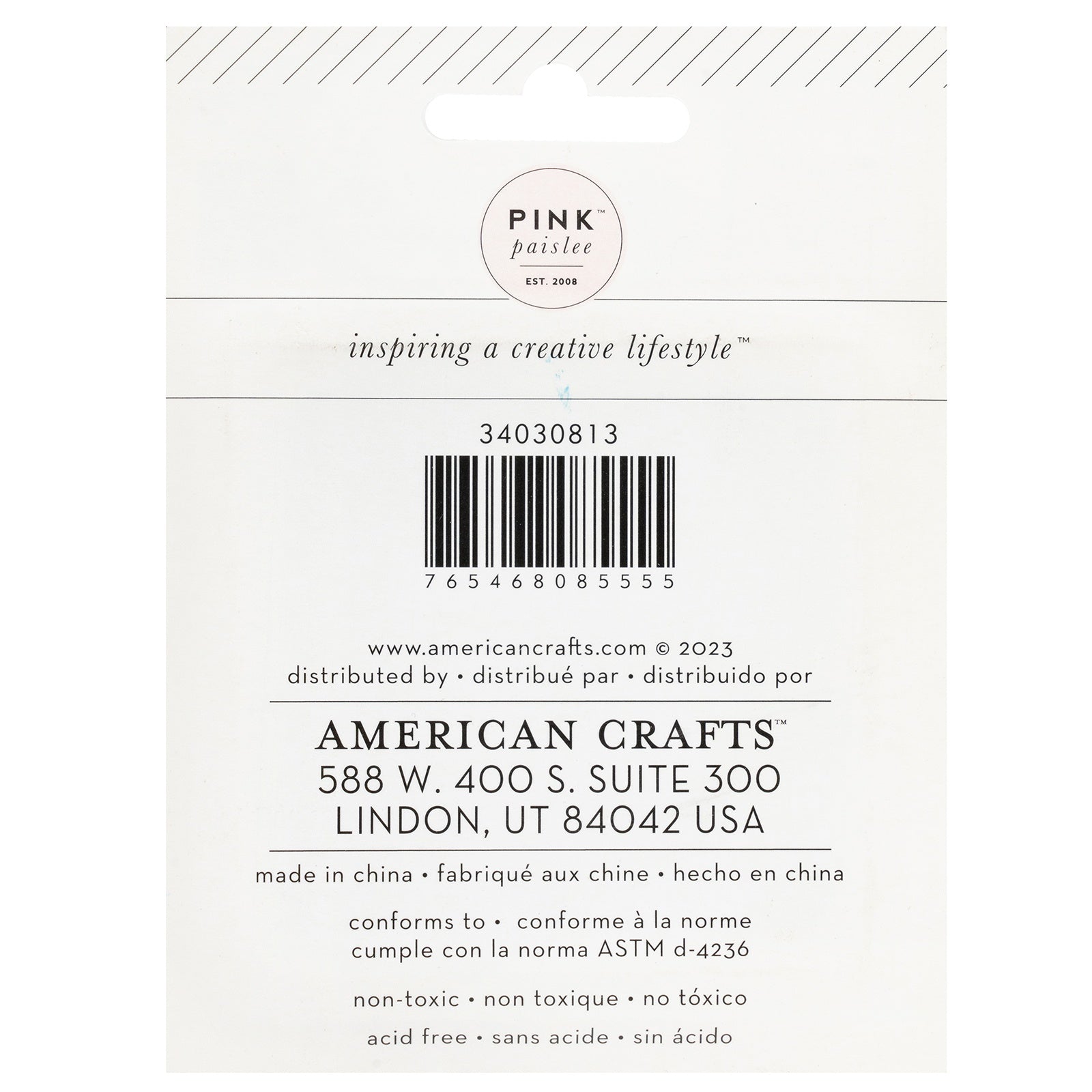 Pink Paislee Joyful Notes Ink Pads - 4 pack