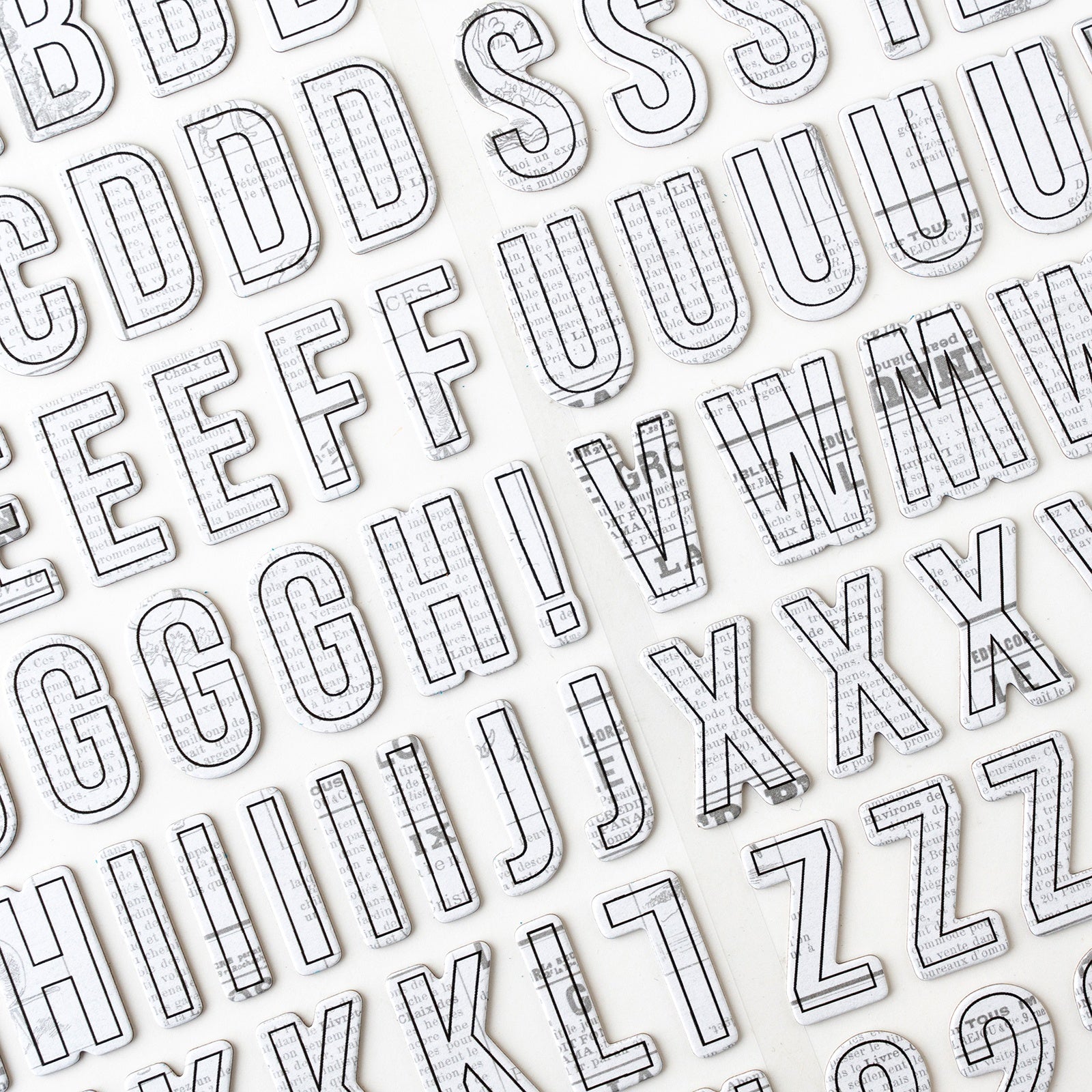 Vicki Boutin Mixed Media Alphabet Thickers Stickers