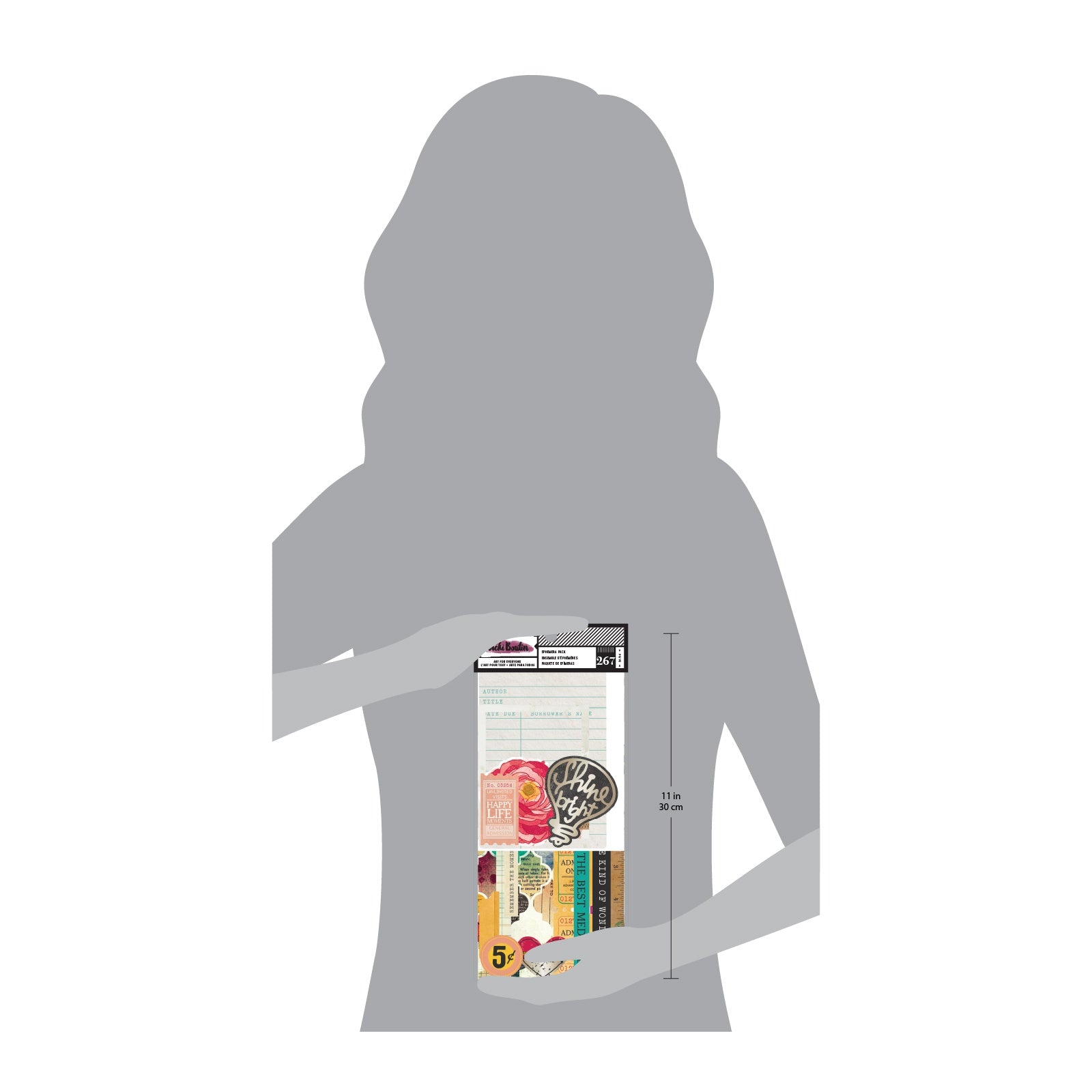 Vicki Boutin Mixed Media Ephemera Cardstock Die-Cuts - Old Soul