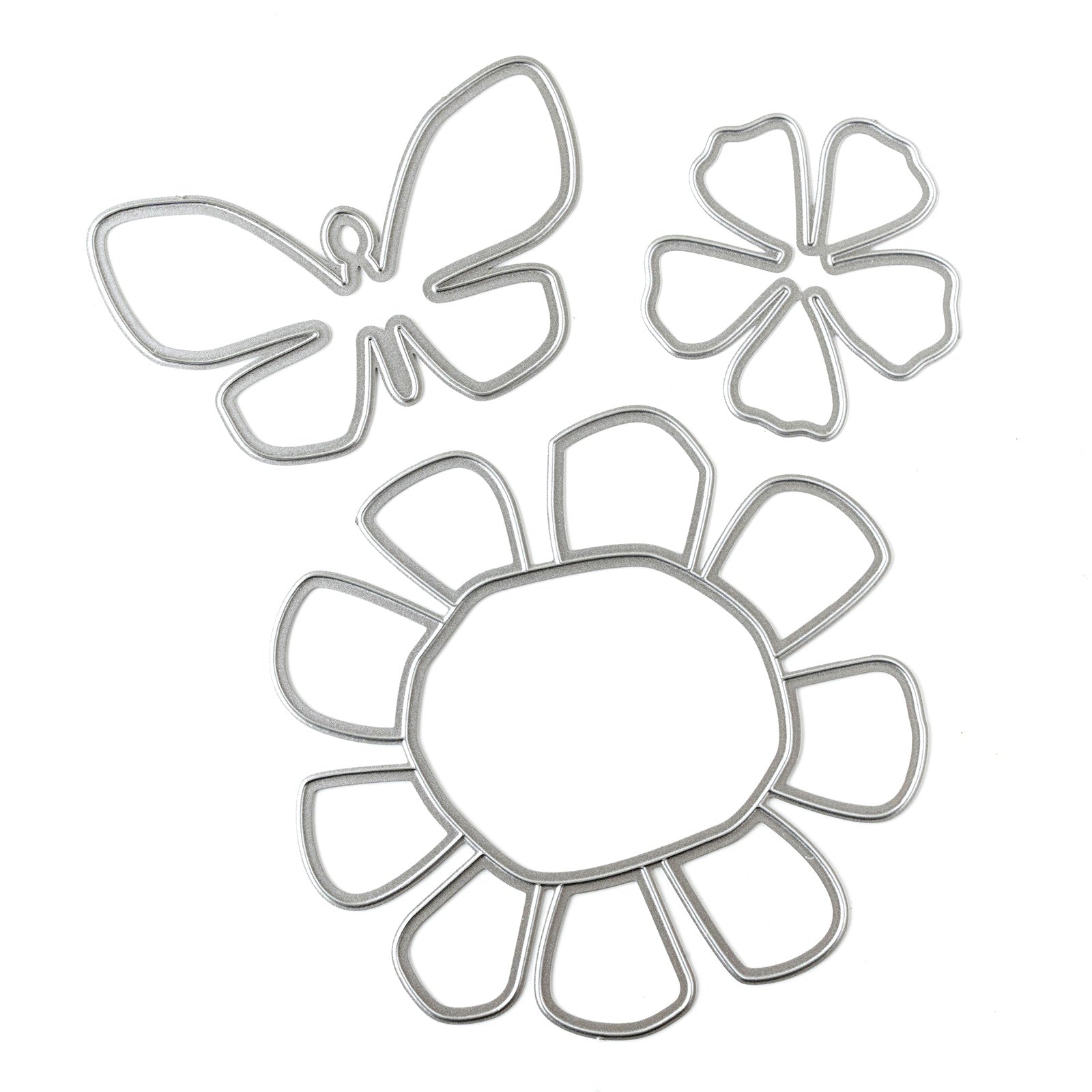 Vicki Boutin Mixed Media Metal Dies - Floral And Butterfly