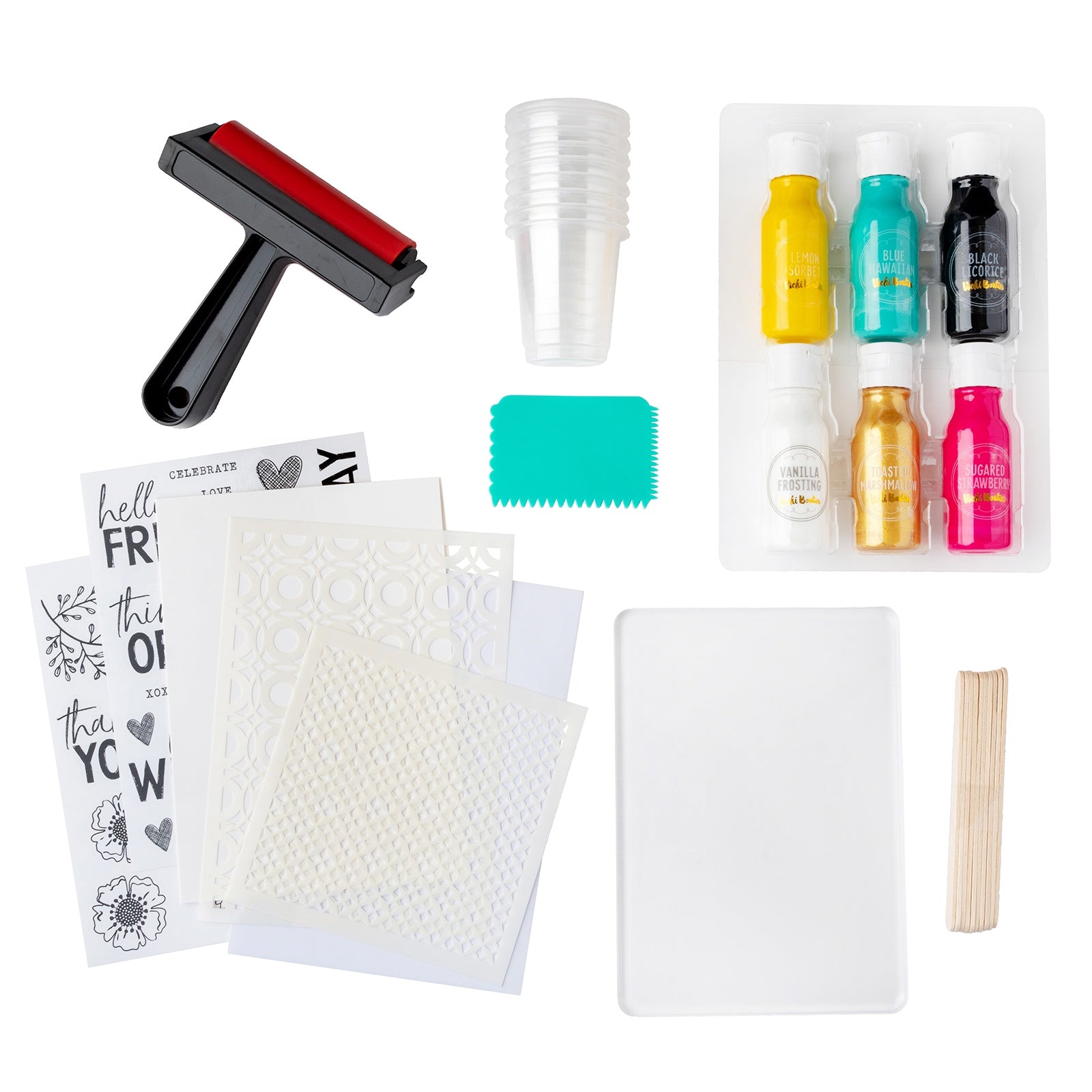 Vicki Boutin Mixed Media Gel Print Card Kit