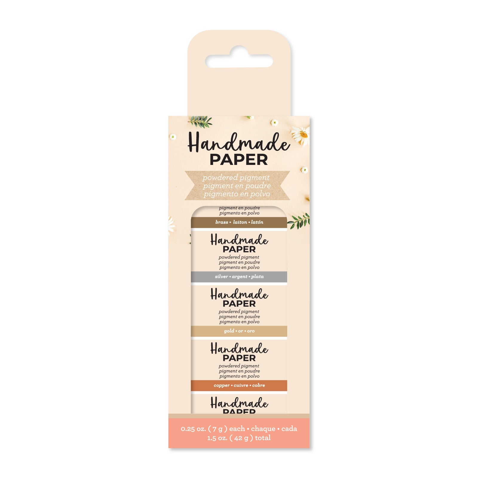 American Crafts Handmade Paper Powdered Pigment Set - Metallics