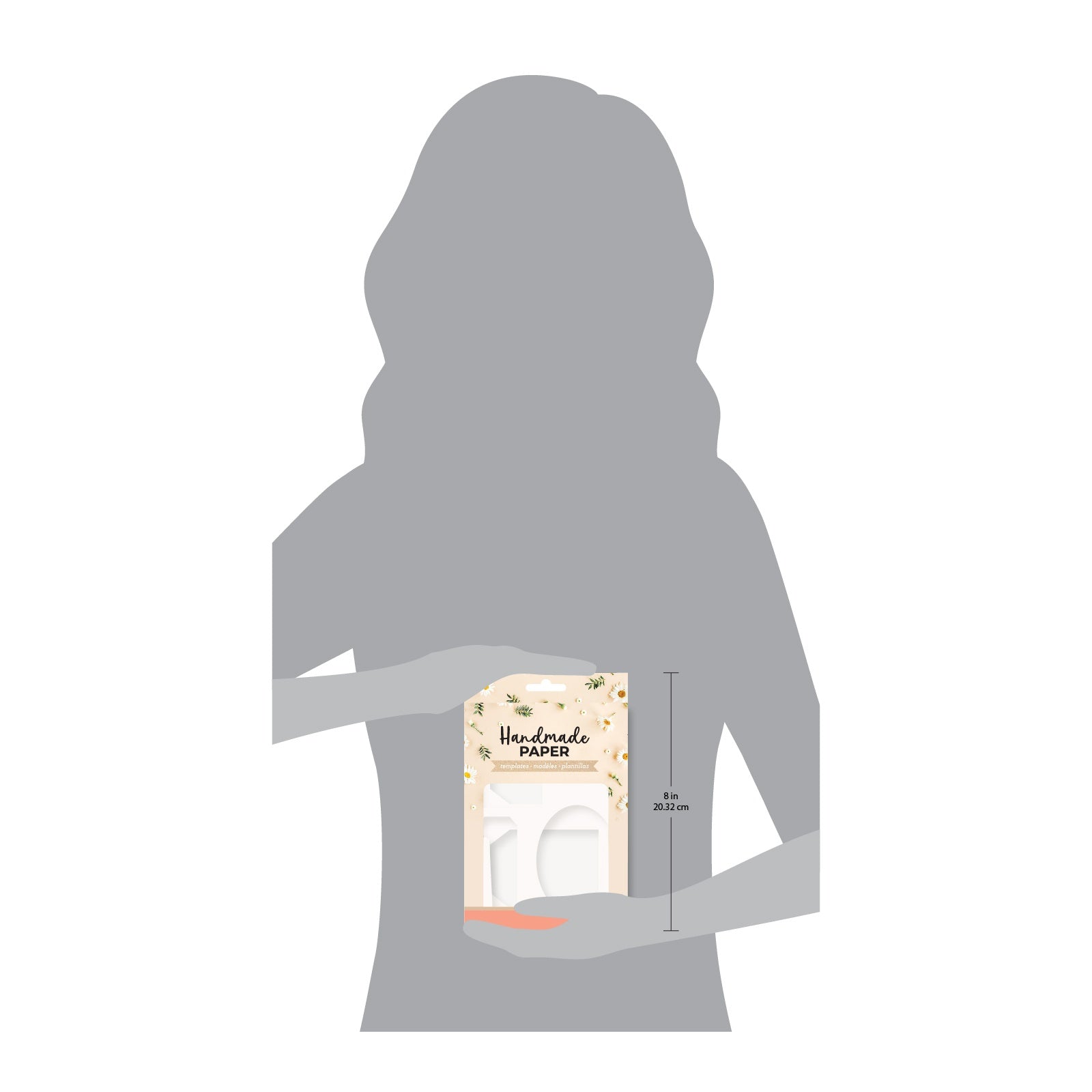 American Crafts Handmade Paper Template - 5x7" Envelope And Tags