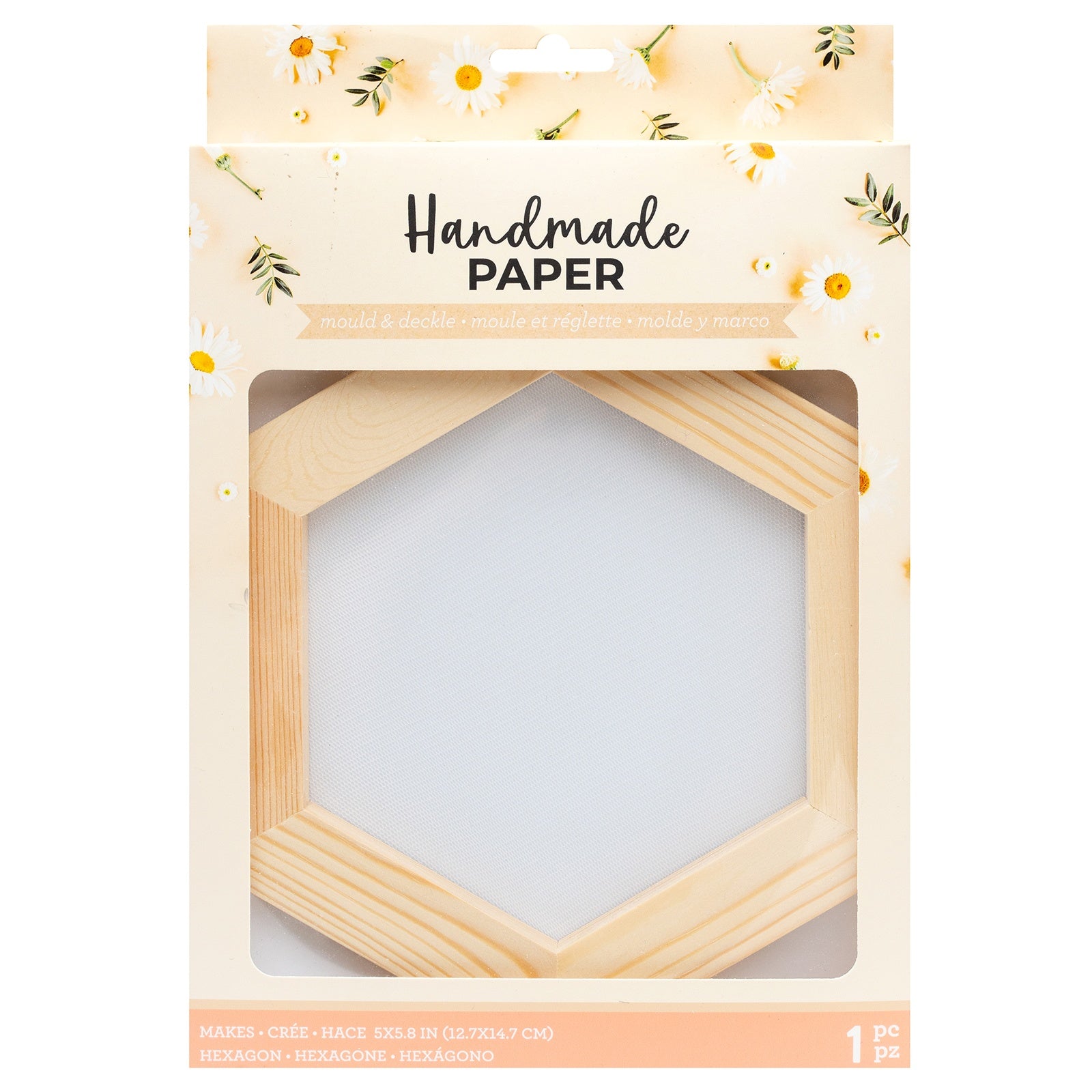 American Crafts Handmade Paper Mold And Deckle Kit - Hexagon