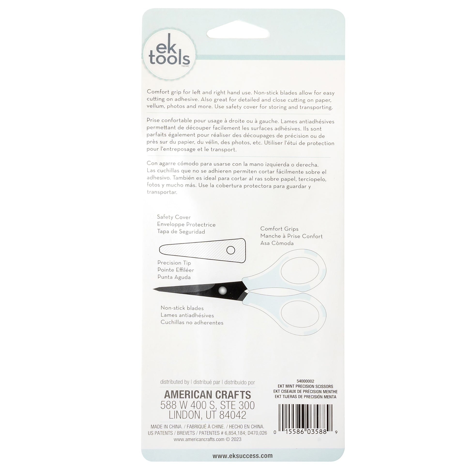 EK Success Precision Scissors with Mint Handles