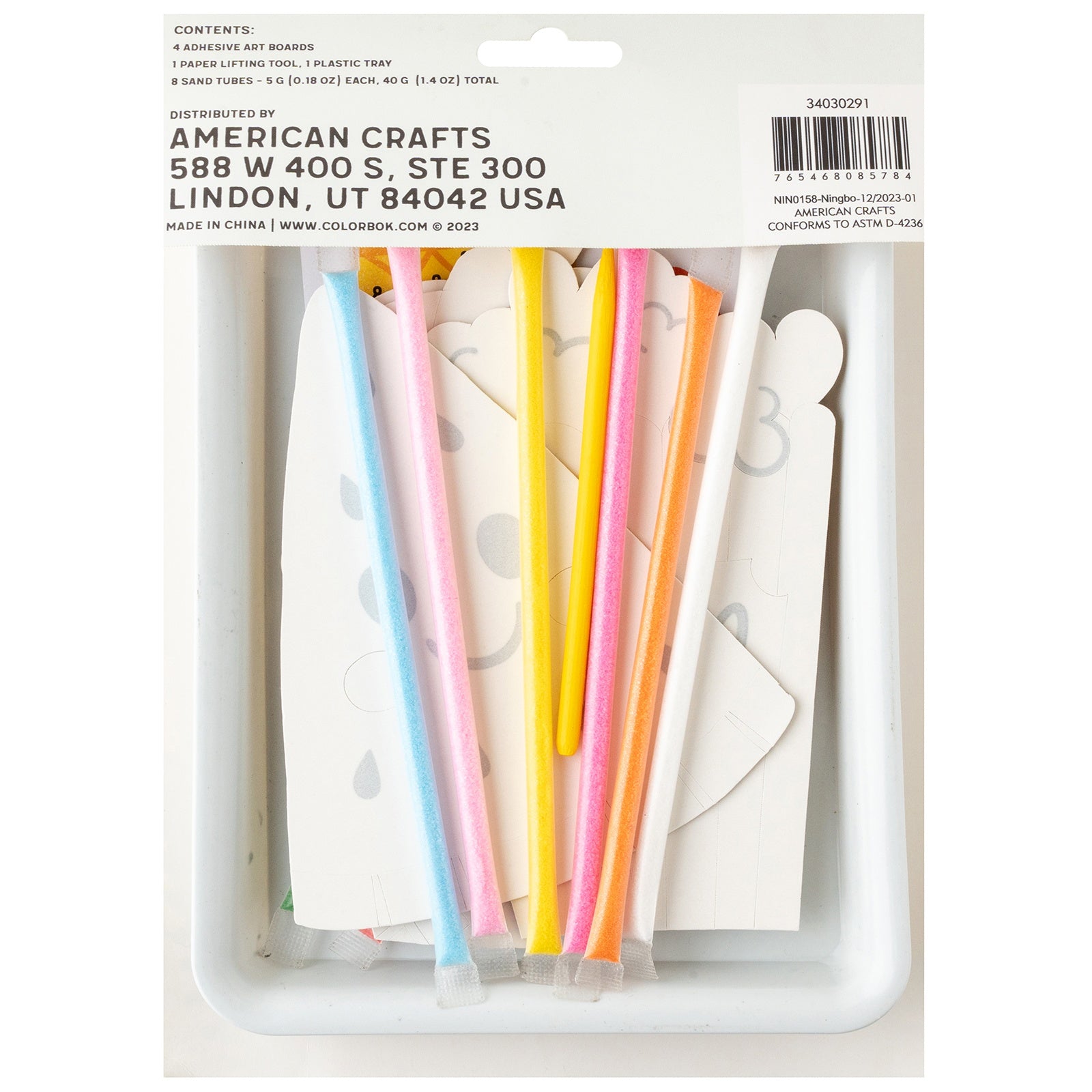 Colorbok Sunshine Vibes Sand Art Kit - Makes 4