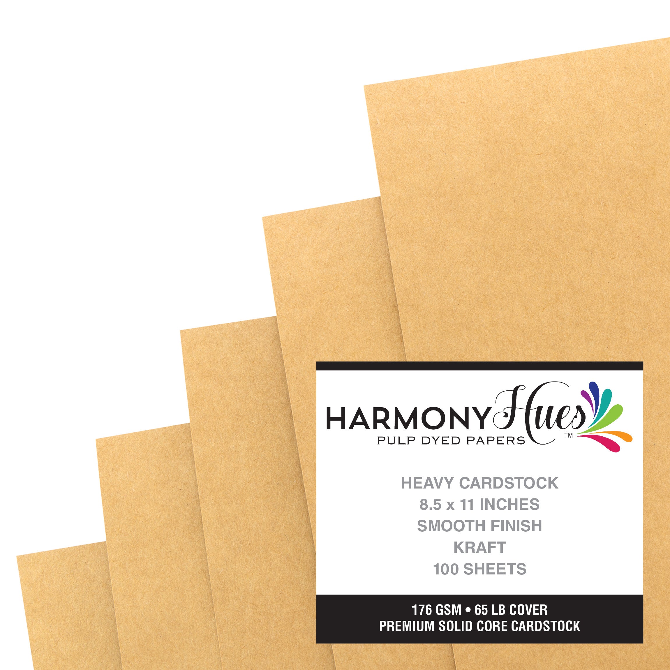 Harmony Hues 65lb Smooth 8.5x11" Cardstock - Assorted Styles