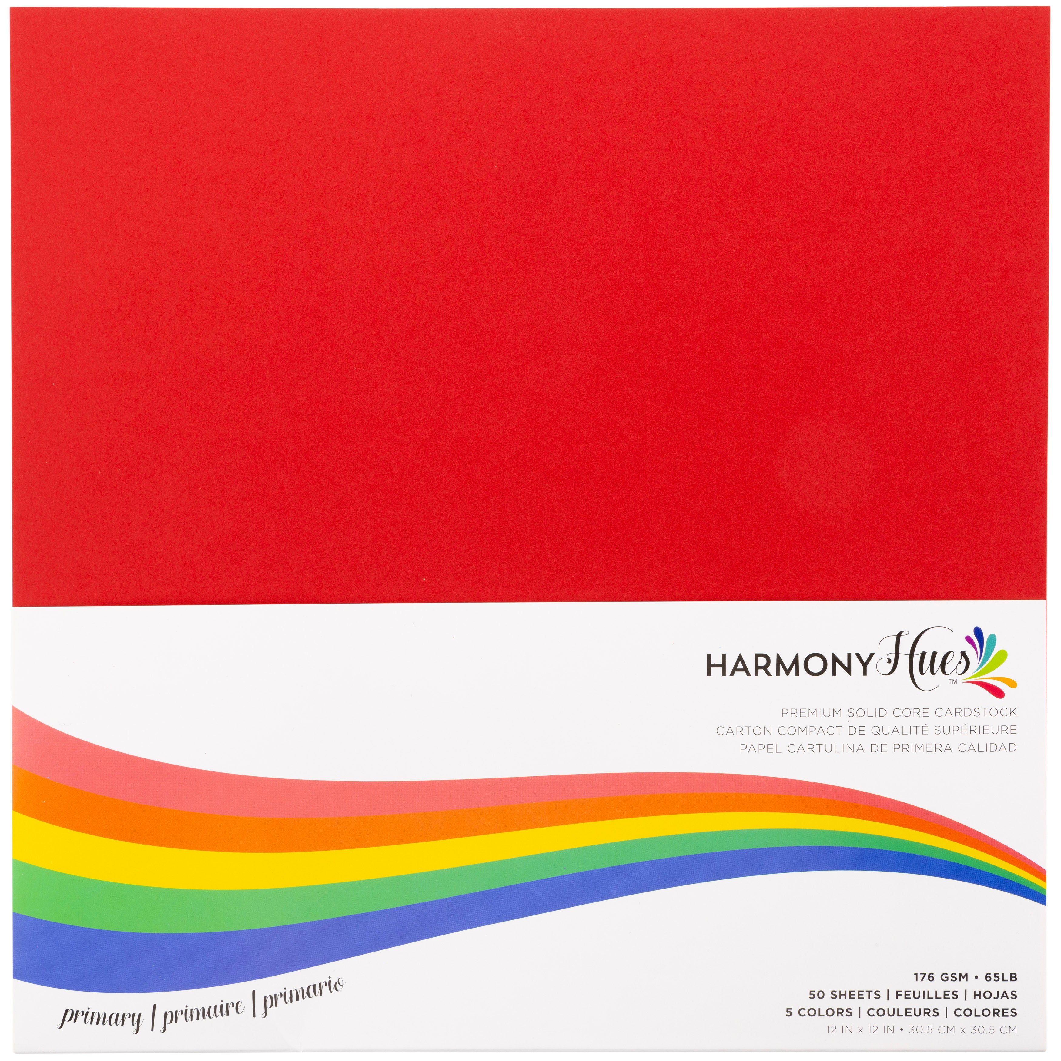 Harmony Hues Smooth 12x12" Cardstock - Assorted Styles