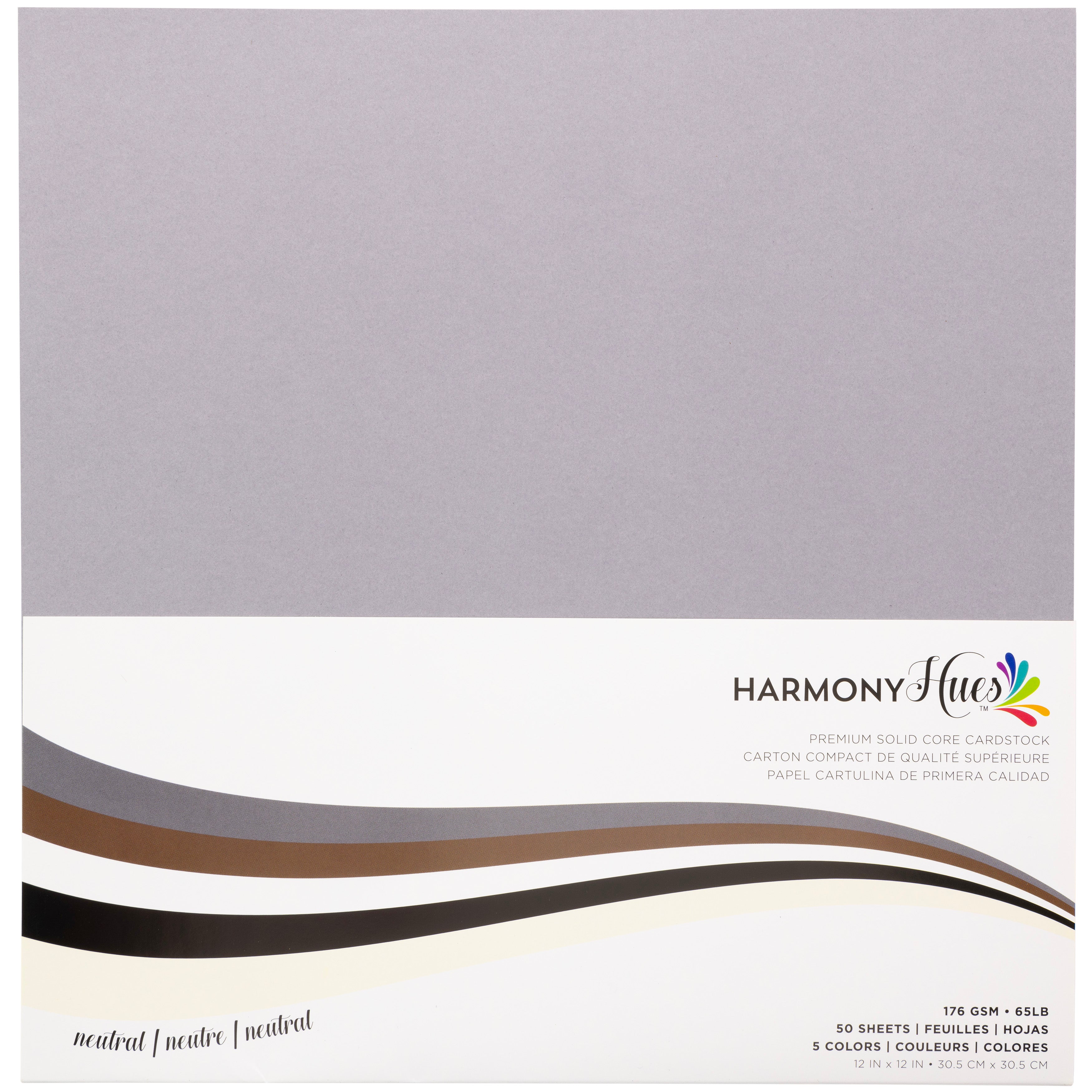 Harmony Hues Smooth 12x12" Cardstock - Assorted Styles