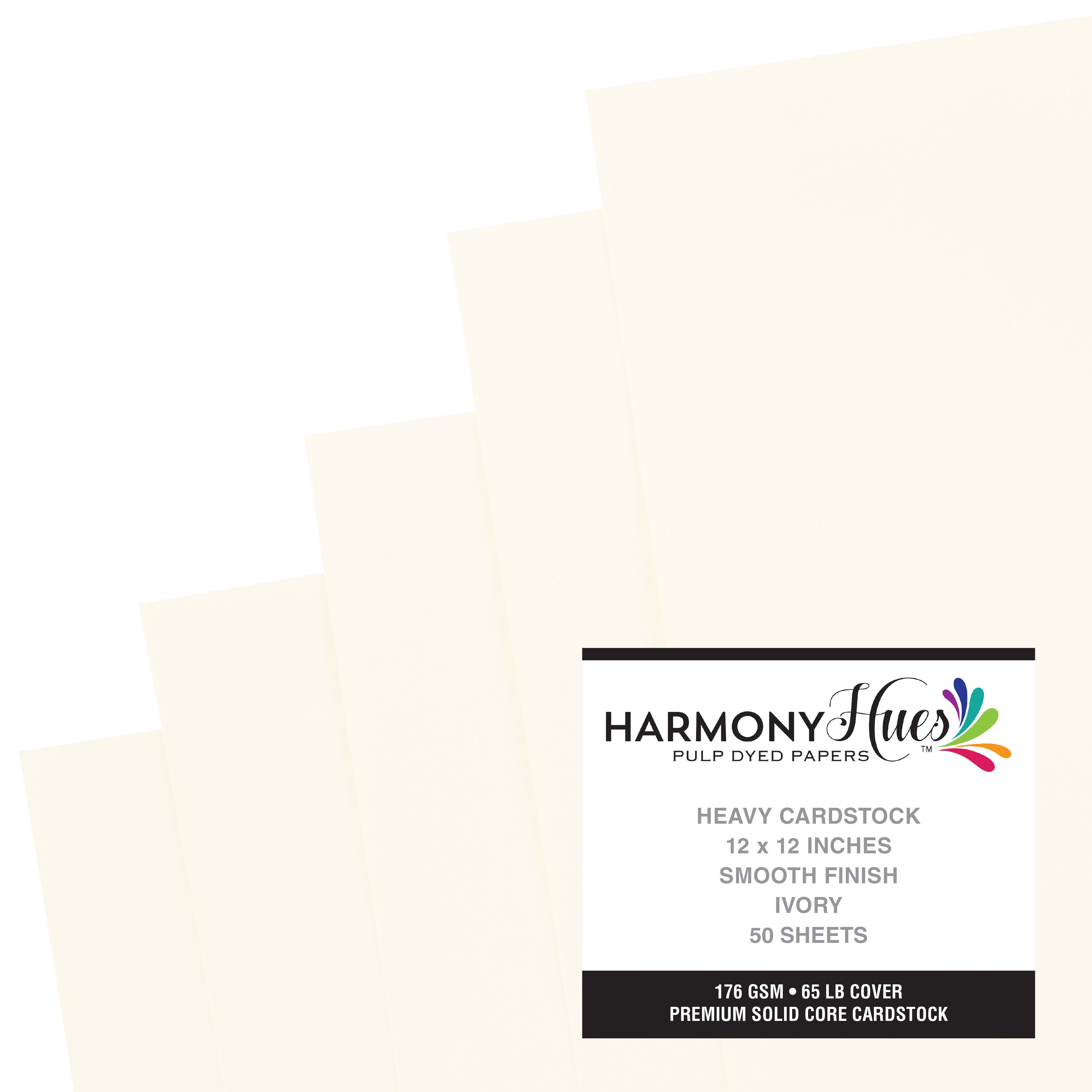 Harmony Hues Smooth 12x12" Cardstock - Assorted Styles