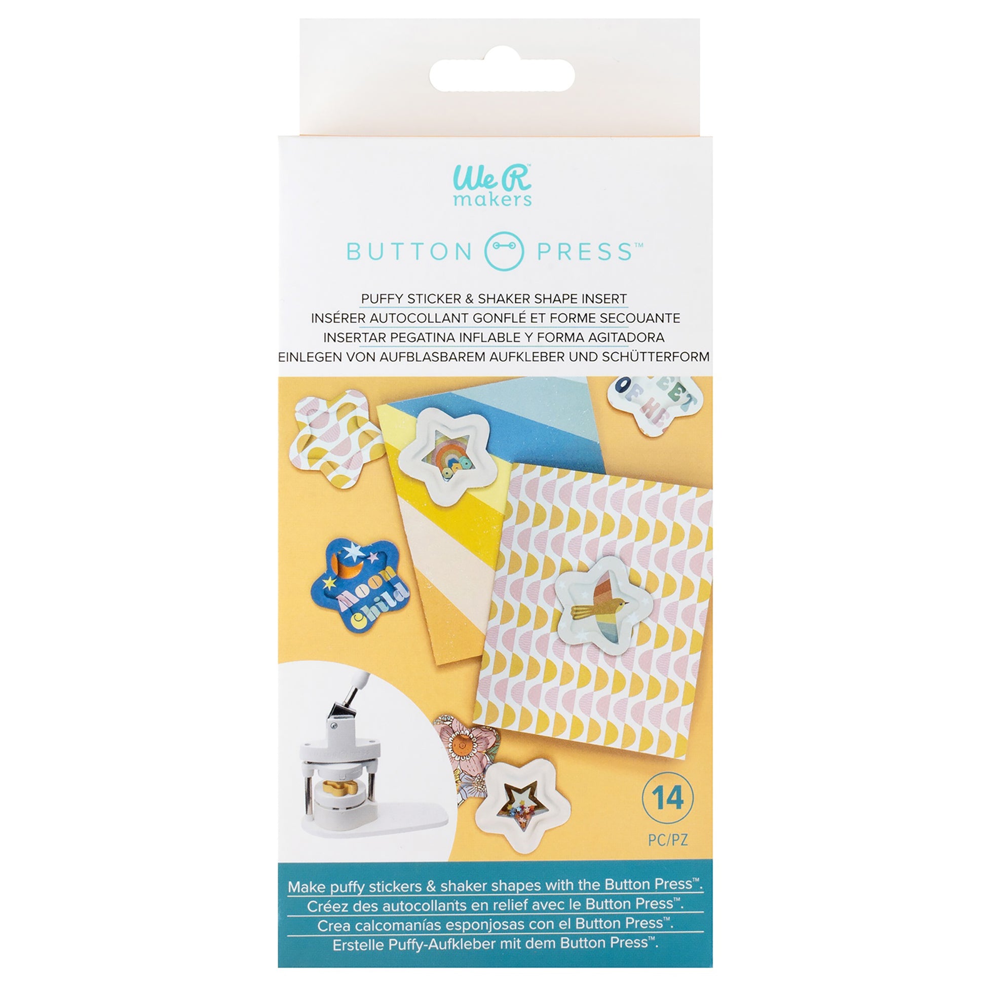 We R Star Button Press Insert and Sticker/Shaker Refills