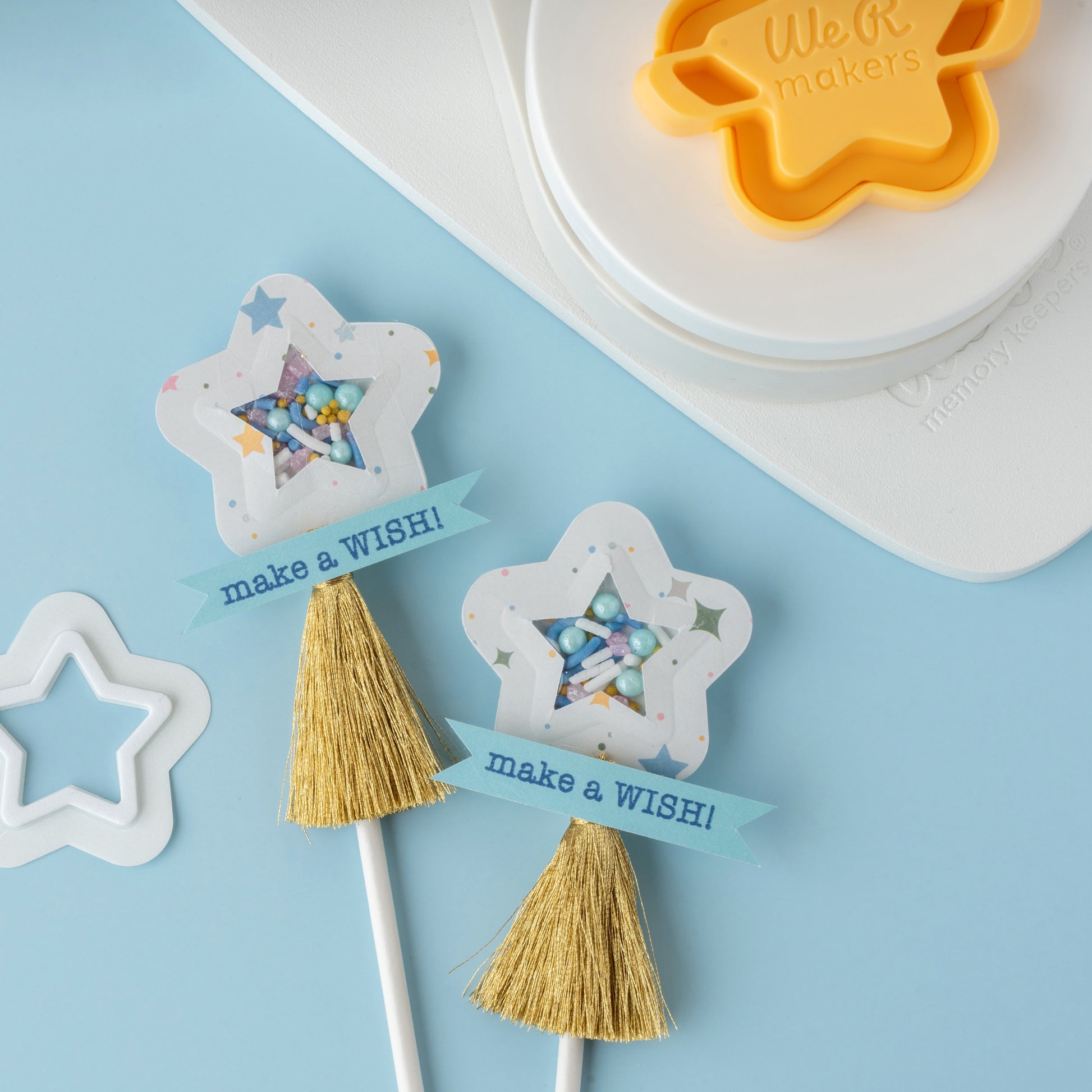 We R Star Button Press Insert and Sticker/Shaker Refills