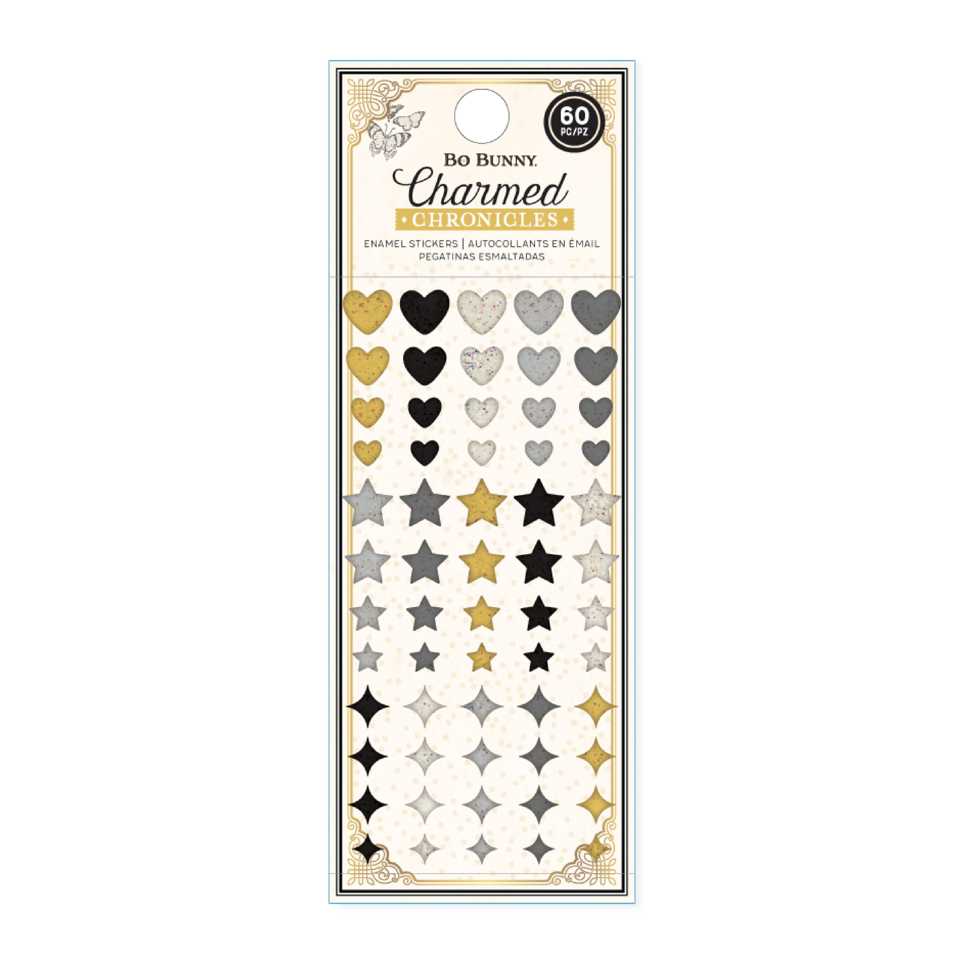 Bo Bunny Charmed Chronicles Enamel Dots - 60 pieces