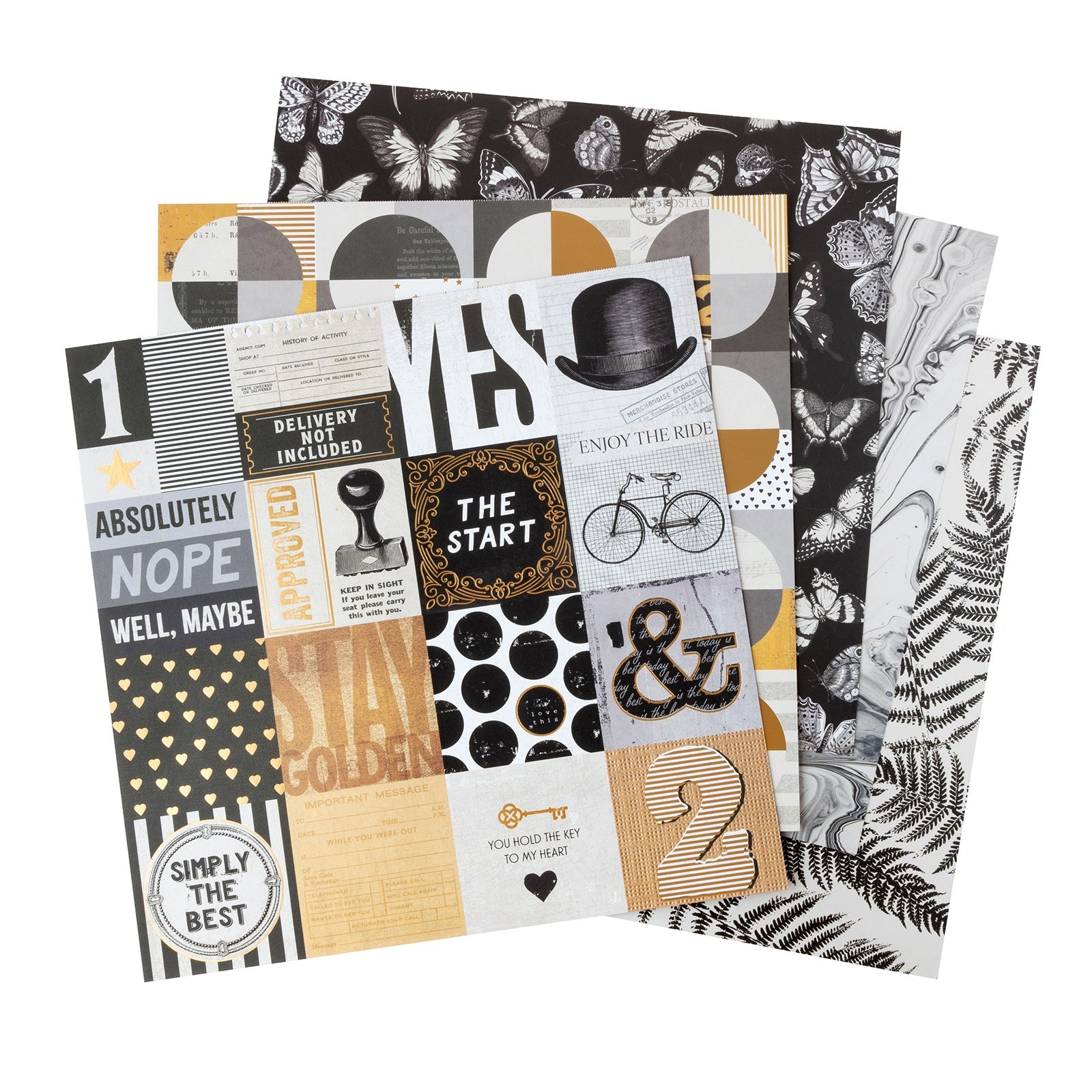 BoBunny Charmed Chronicles Double-Sided Paper Pad 12x12"-24 Sheets