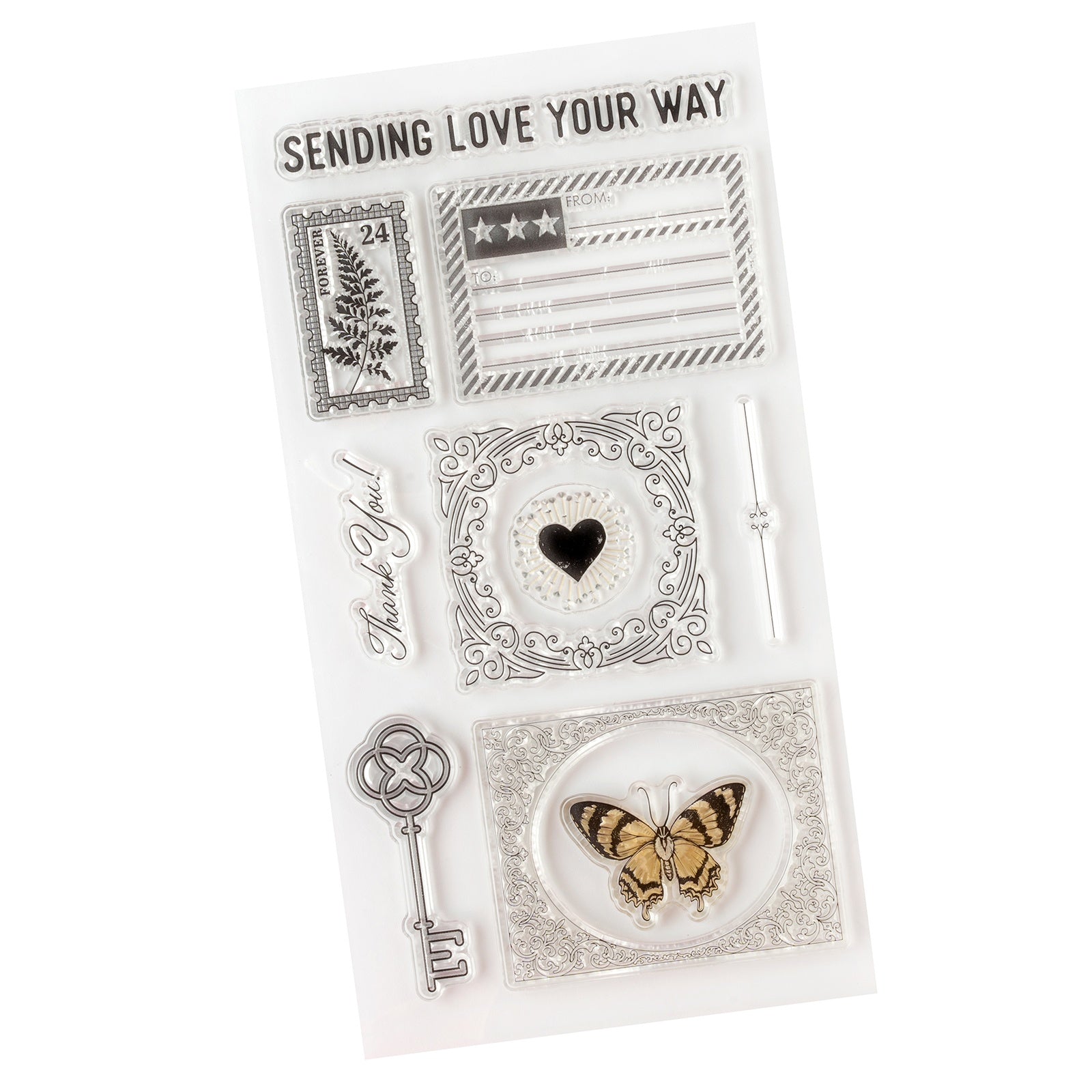 Bo Bunny Charmed Chronicles Acrylic Stamp Set