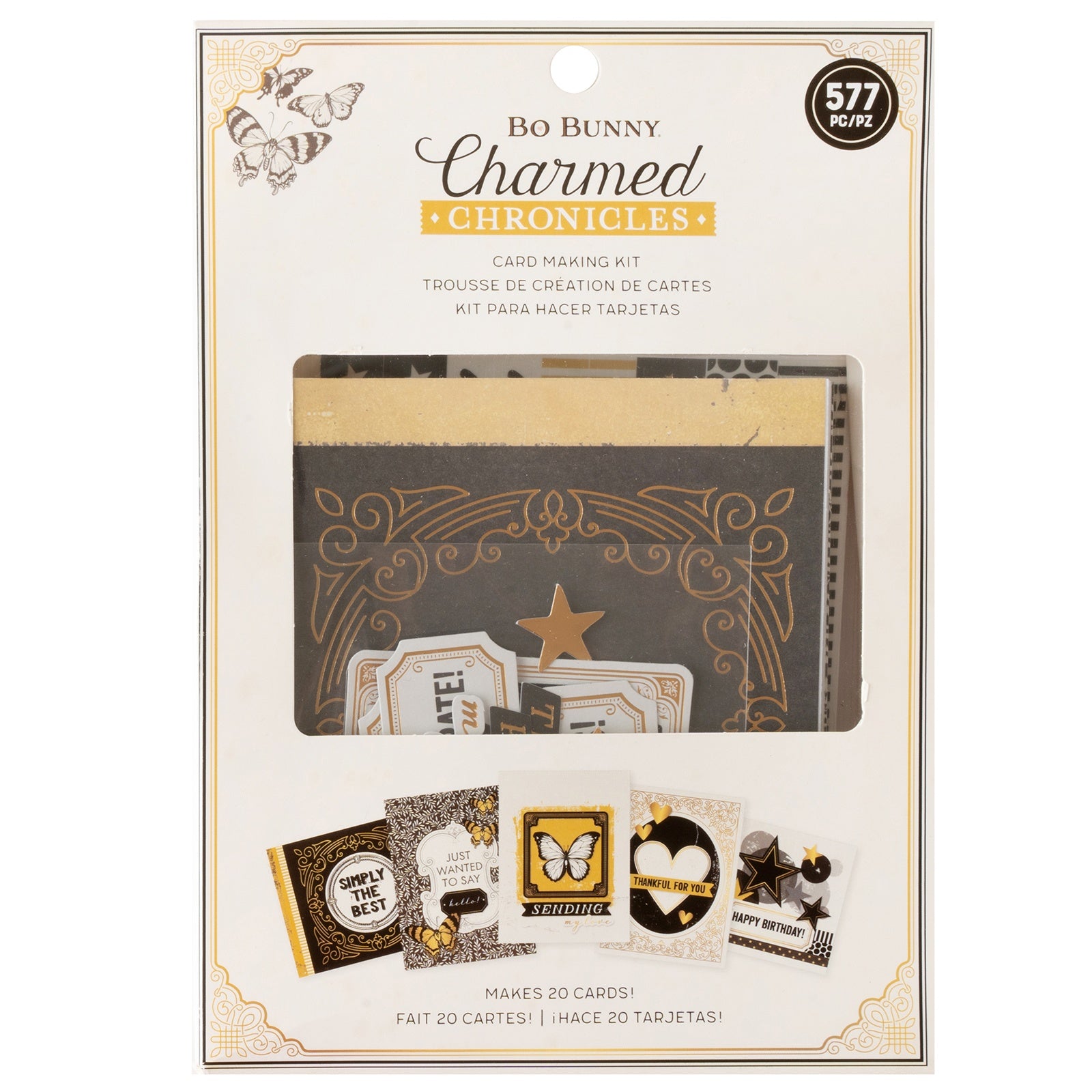 Bo Bunny Charmed Chronicles Card Making Kit - Makes 20