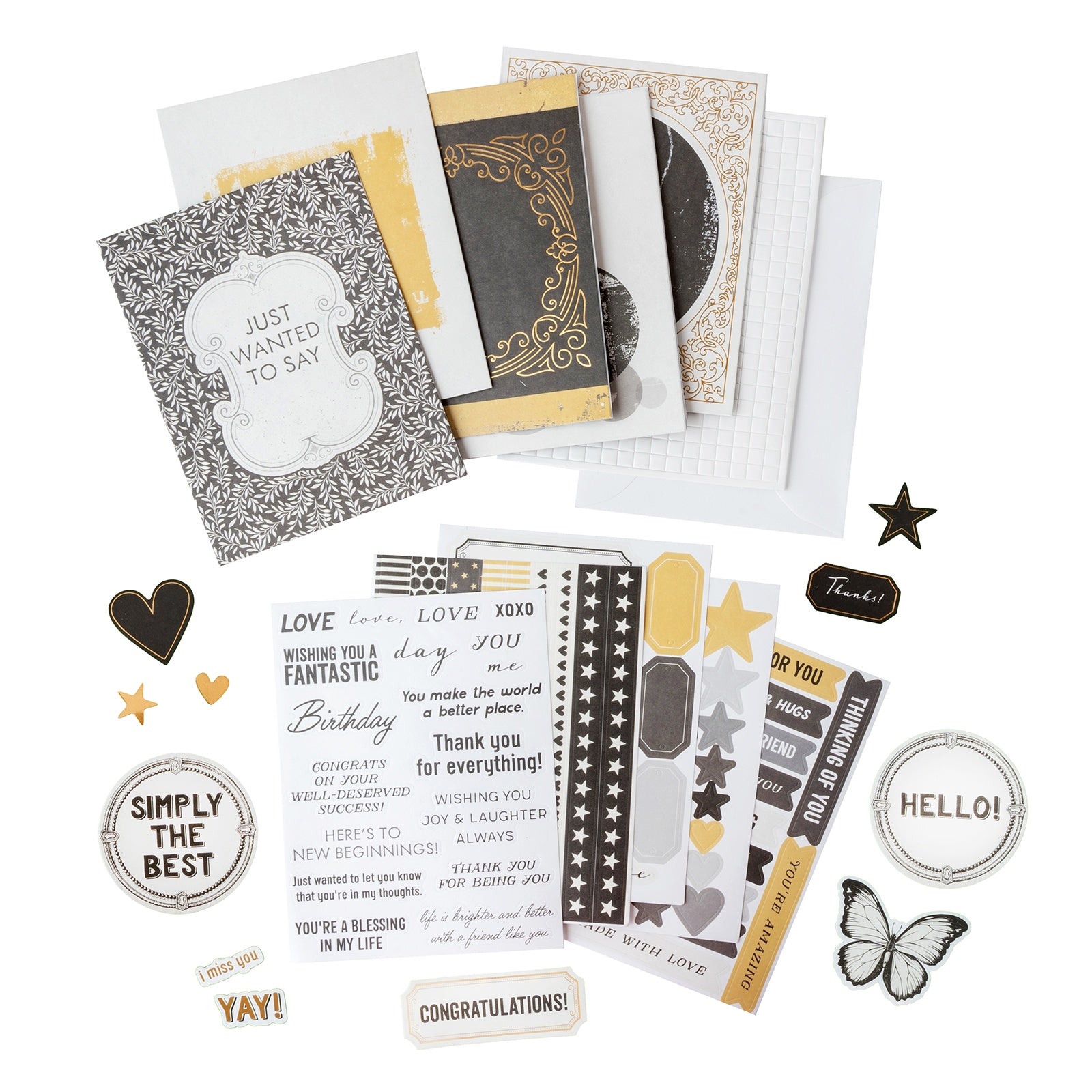 Bo Bunny Charmed Chronicles Card Making Kit - Makes 20