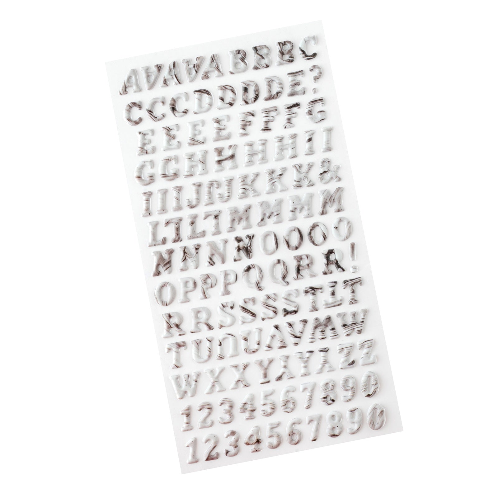 Bo Bunny Charmed Chronicles Puffy Stickers - Alphabet