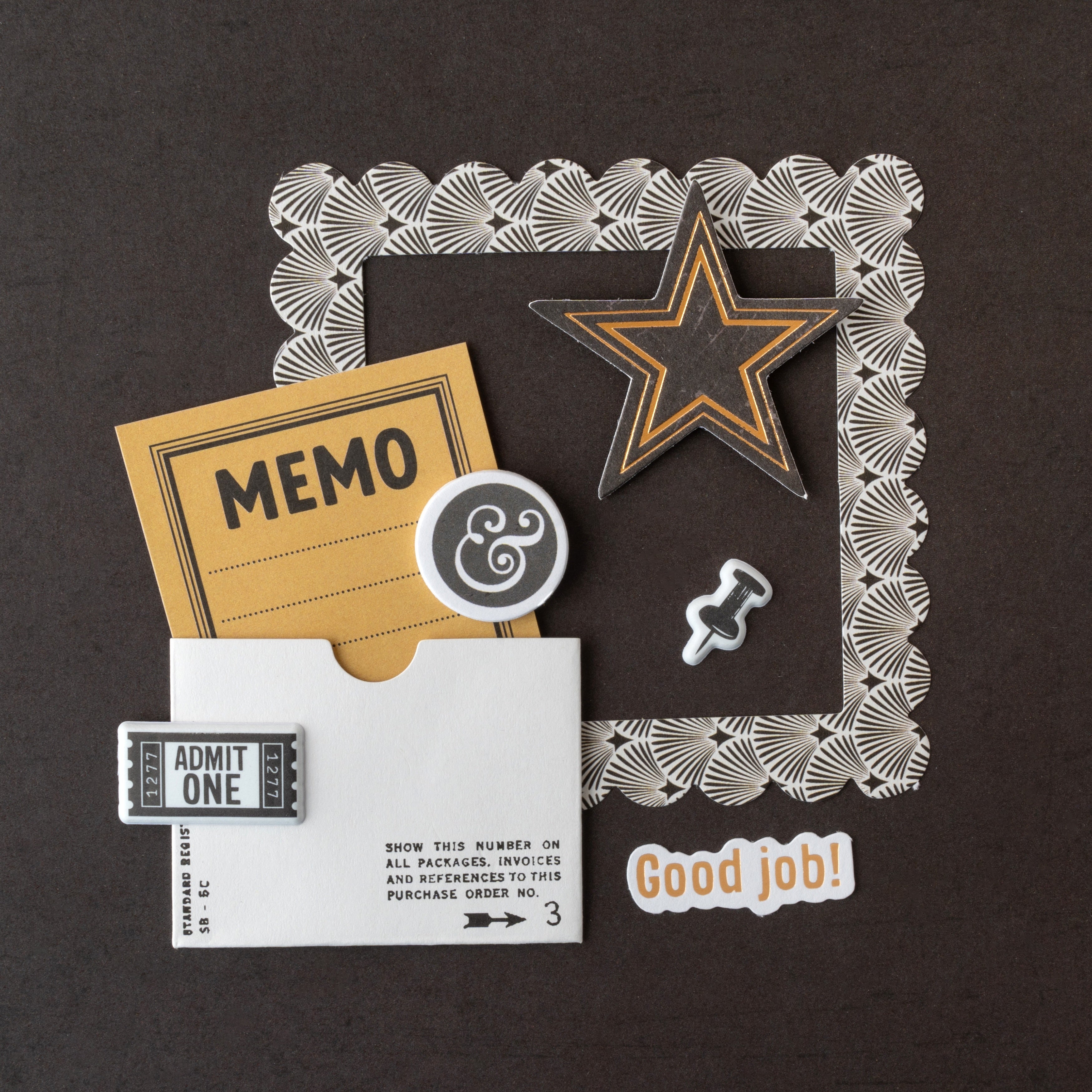 Bo Bunny Charmed Chronicles Dimensional Stickers - 6 Pieces