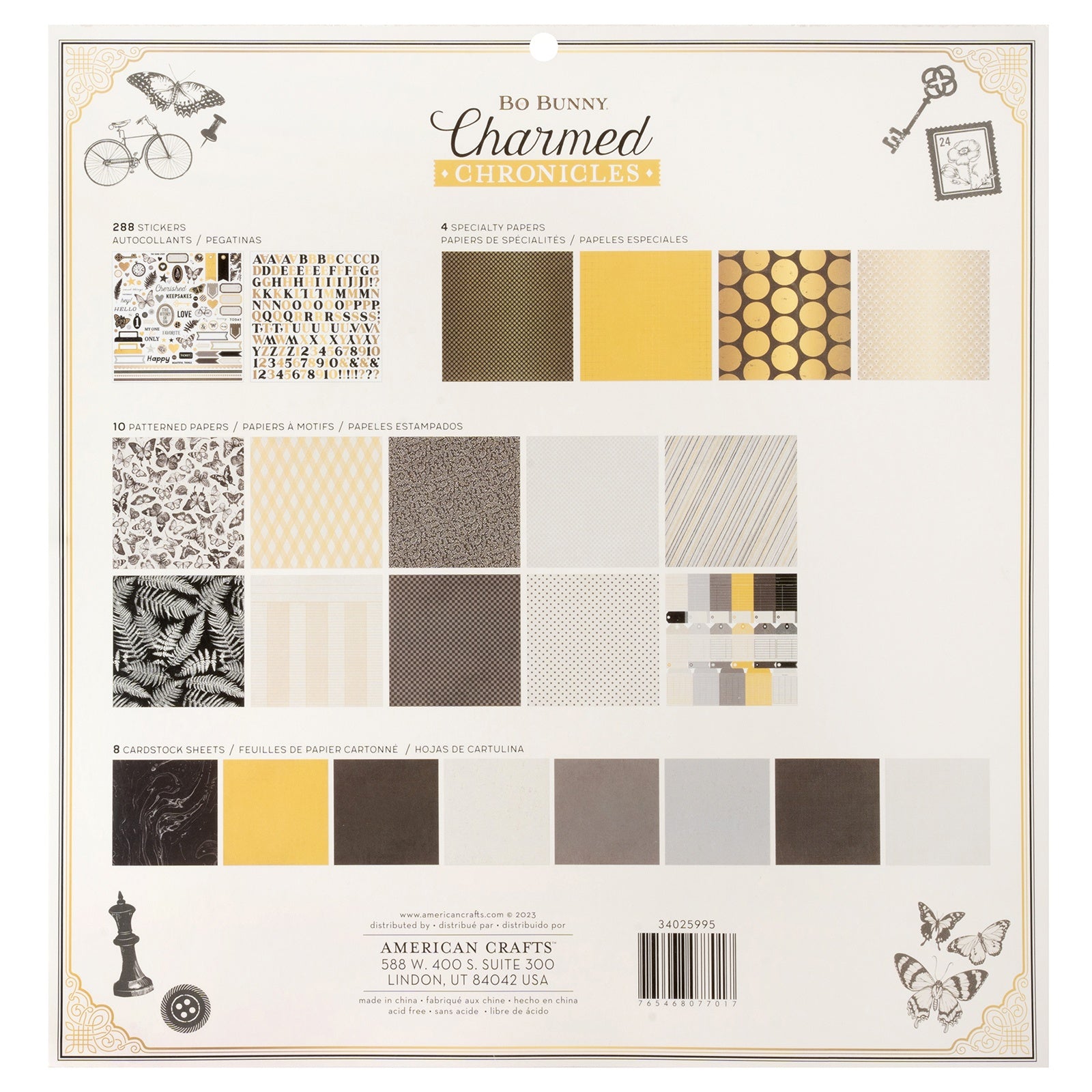 Bo Bunny Charmed Chronicles 12x12" Project Pad