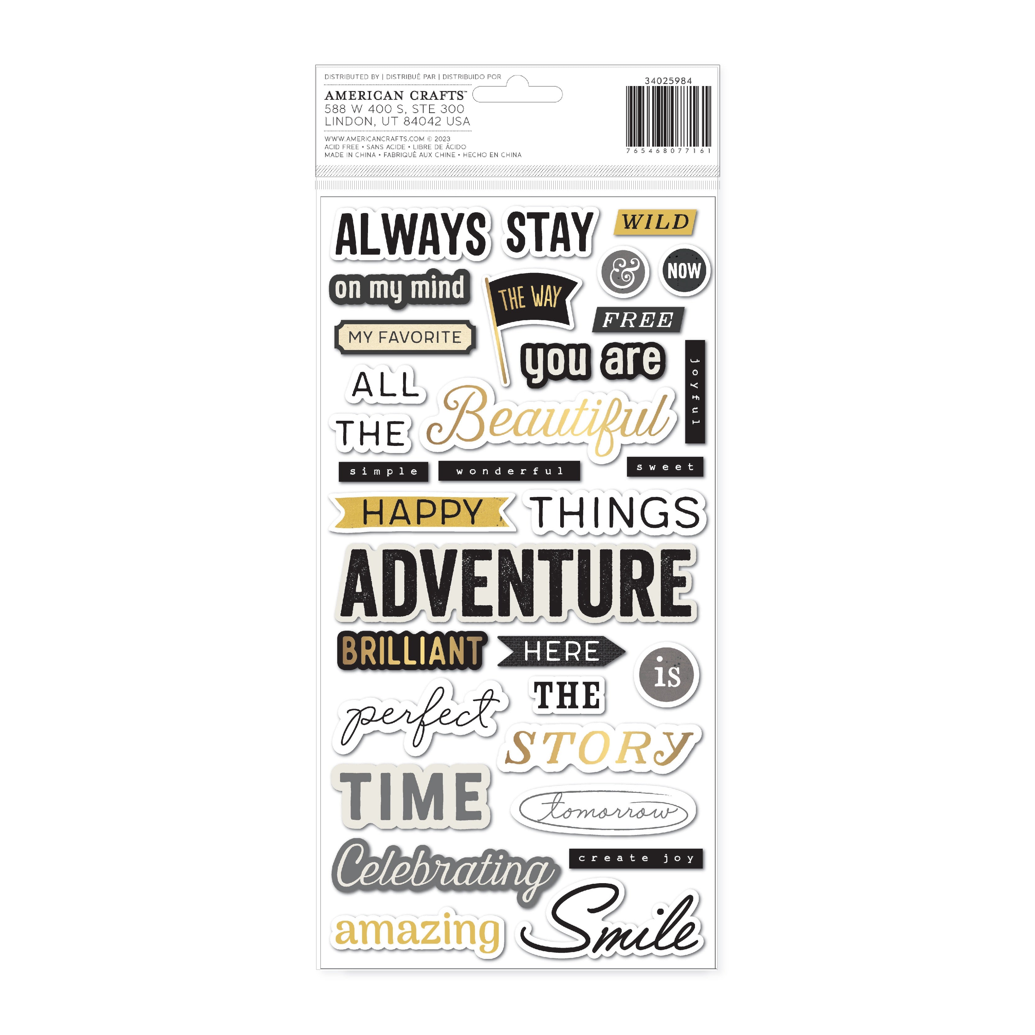 Bo Bunny Charmed Chronicles Thickers - Phrase