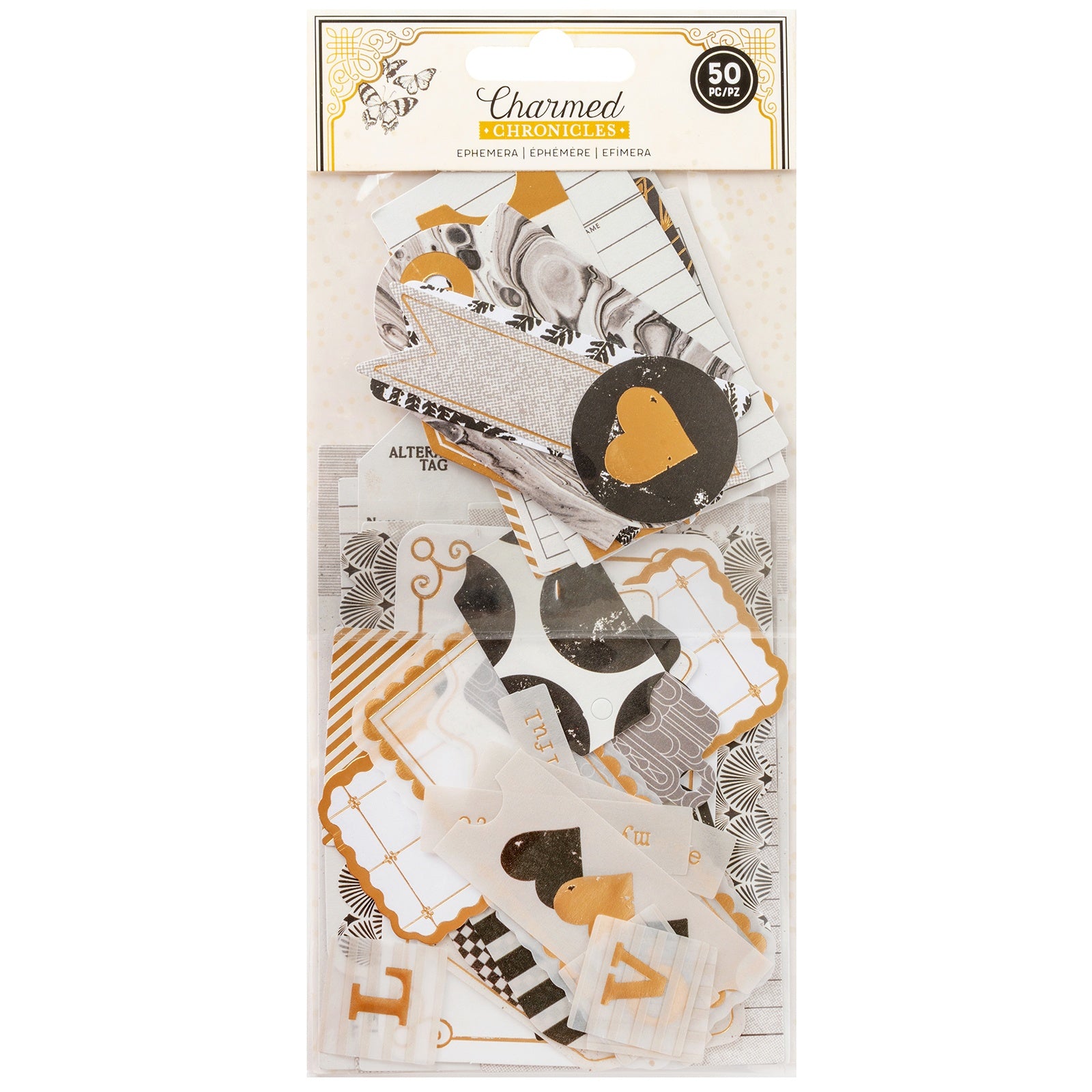 Bo Bunny Charmed Chronicles Ephemera - Journaling