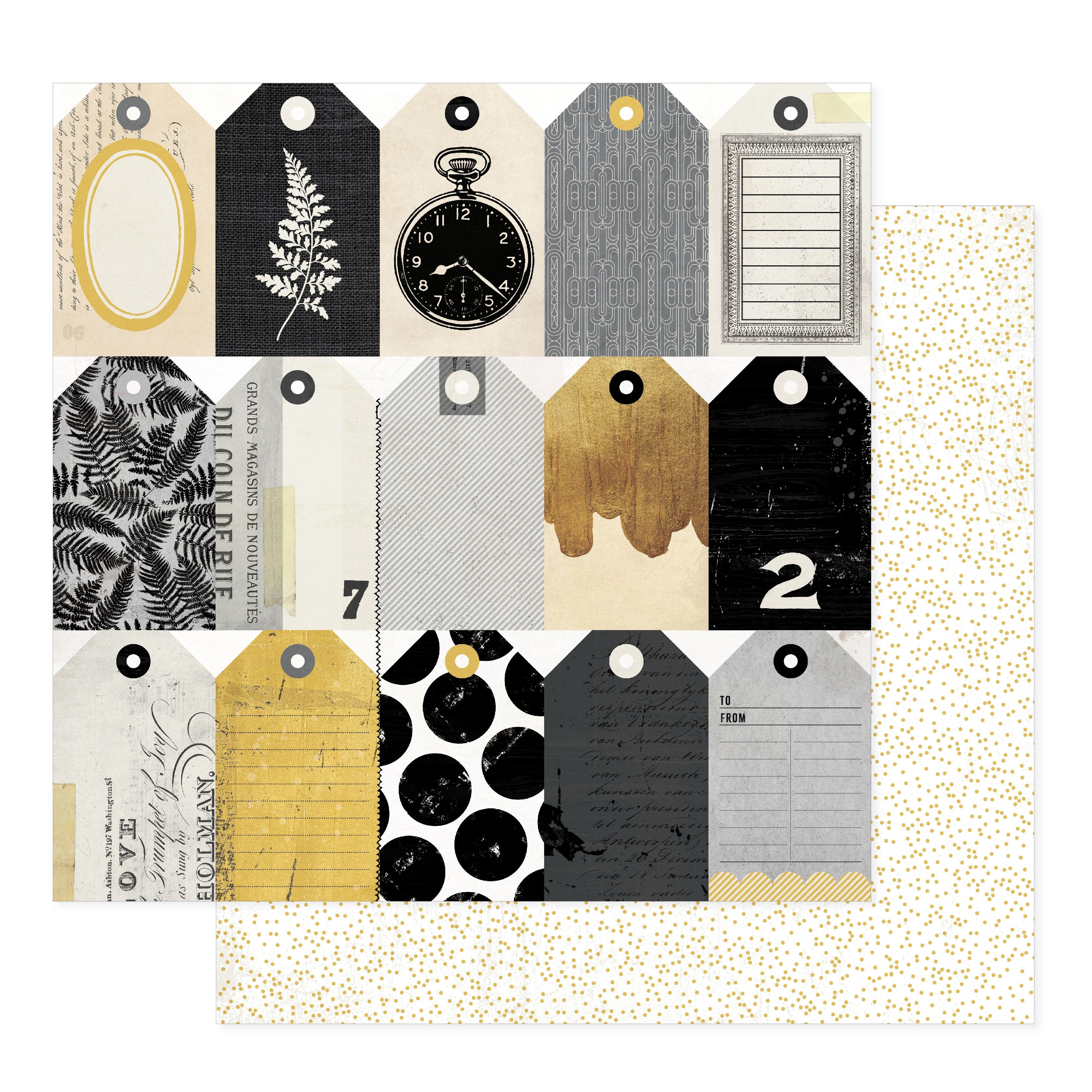 Bo Bunny Charmed Chronicles 12x12" Double-Sided Cardstock, 25 sheets - Available in Assorted Styles