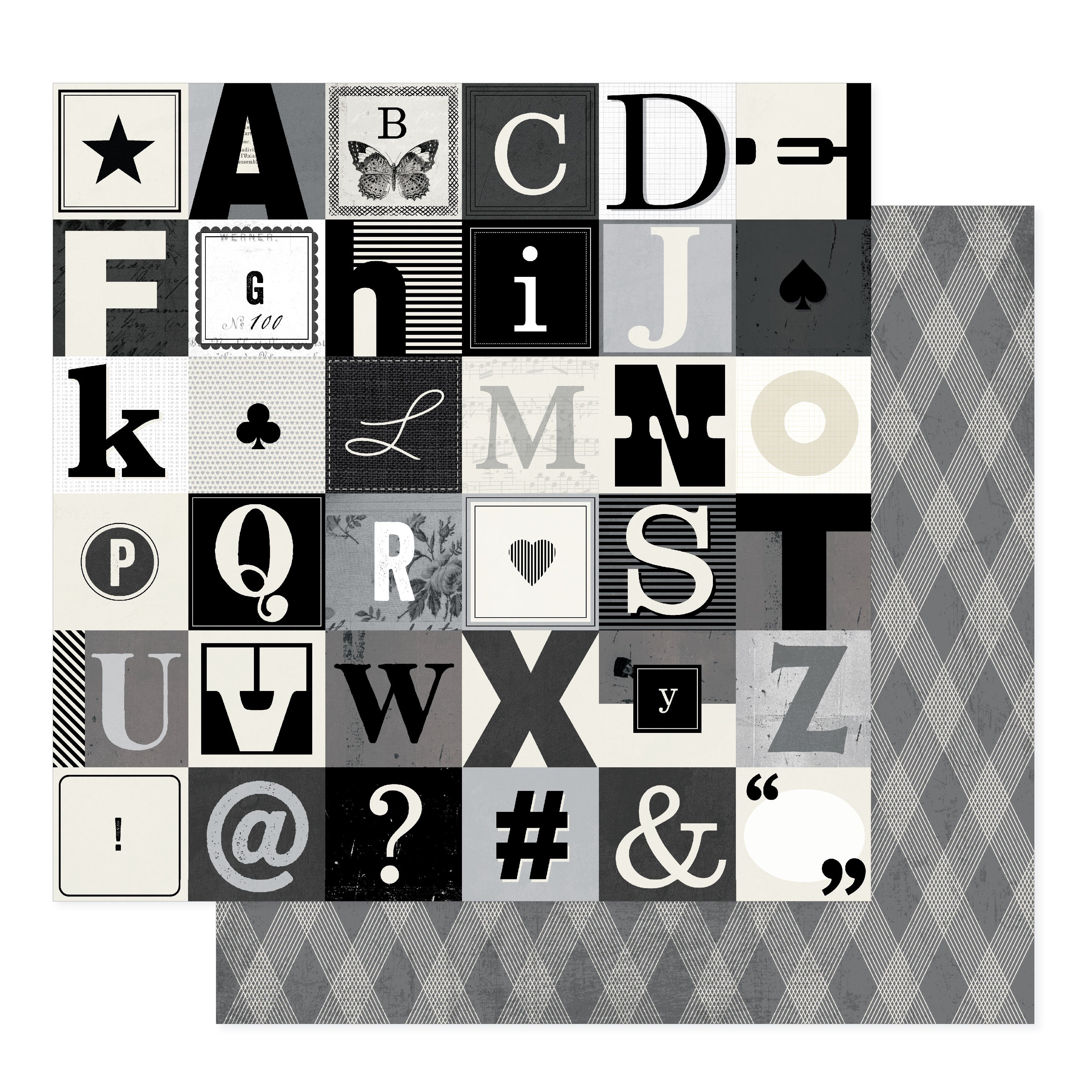 Bo Bunny Charmed Chronicles 12x12" Double-Sided Cardstock, 25 sheets - Available in Assorted Styles