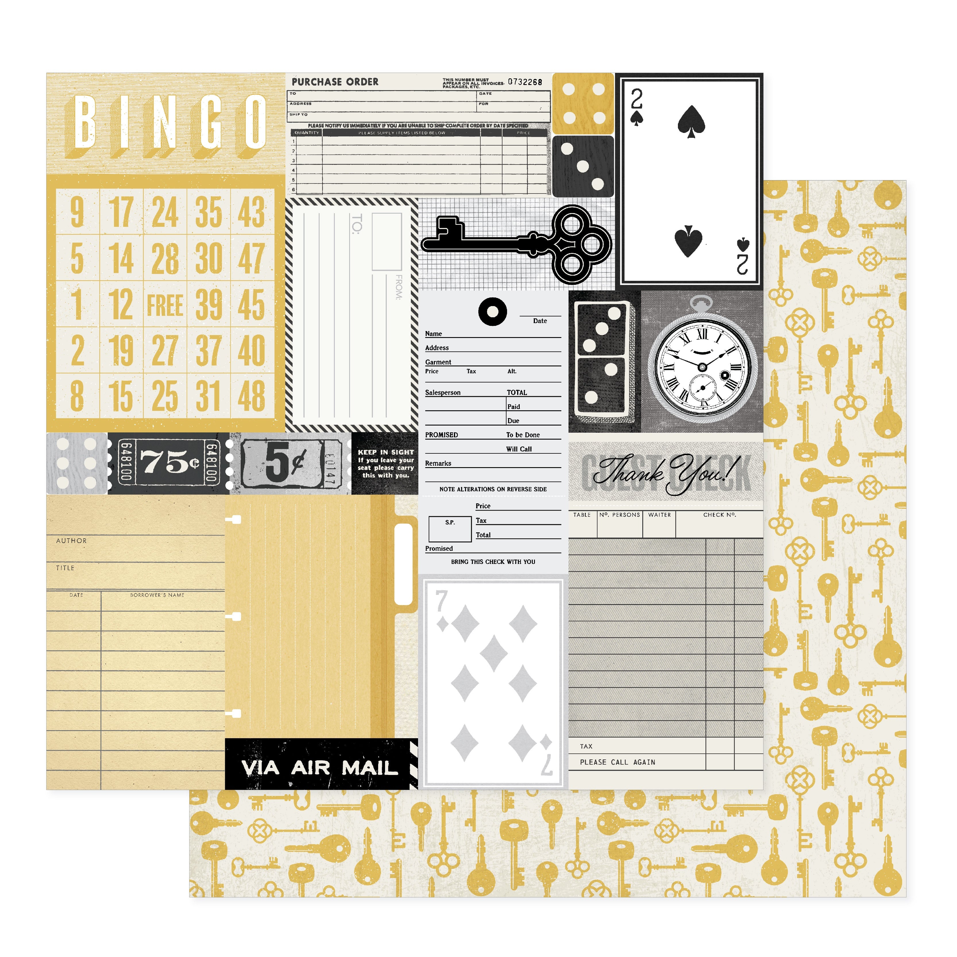 Bo Bunny Charmed Chronicles 12x12" Double-Sided Cardstock, 25 sheets - Available in Assorted Styles