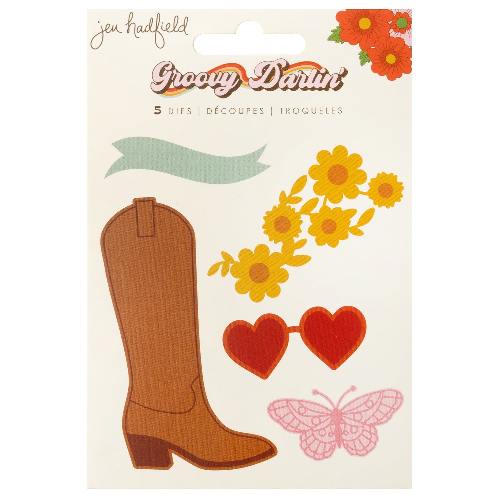 Jen Hadfield Groovy Darlin' Metal Die Set