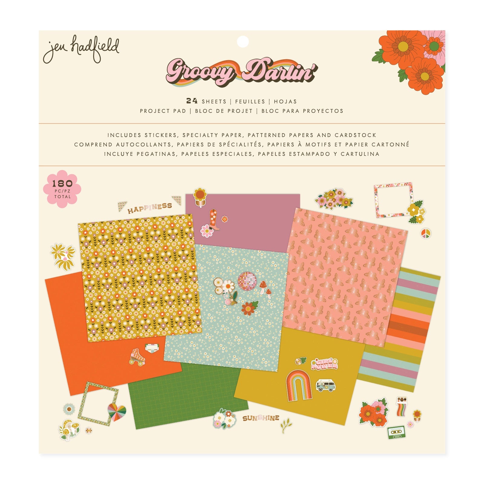Jen Hadfield Groovy Darlin' 12x12" Project Pad