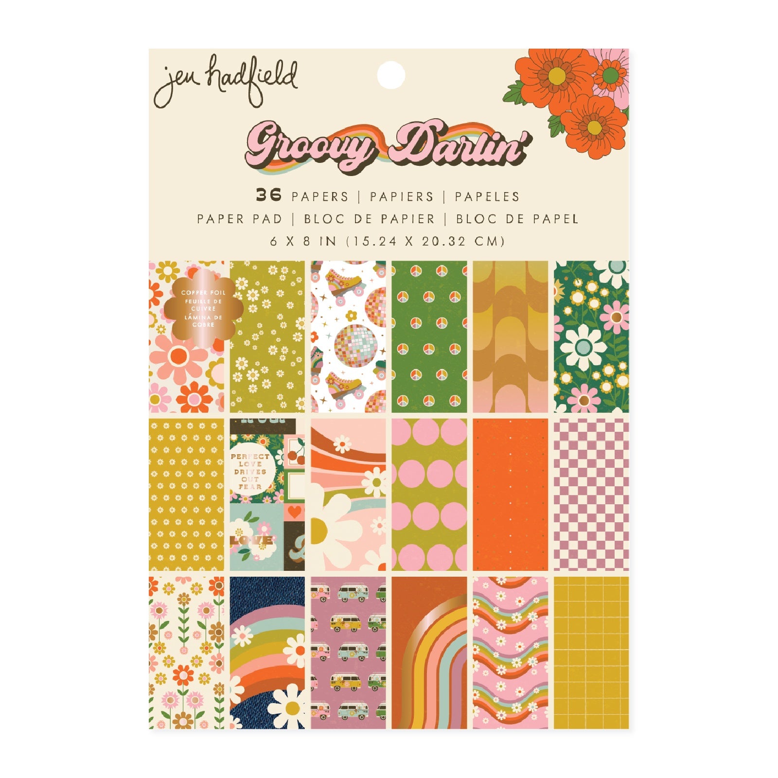 Jen Hadfield Groovy Darlin' 6x8" Paper Pad