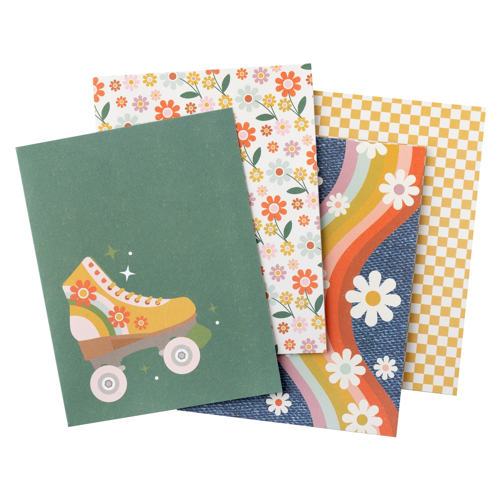 American Crafts A2 Cards with Envelopes - Jen Hadfield Groovy Darlin', 40 pack