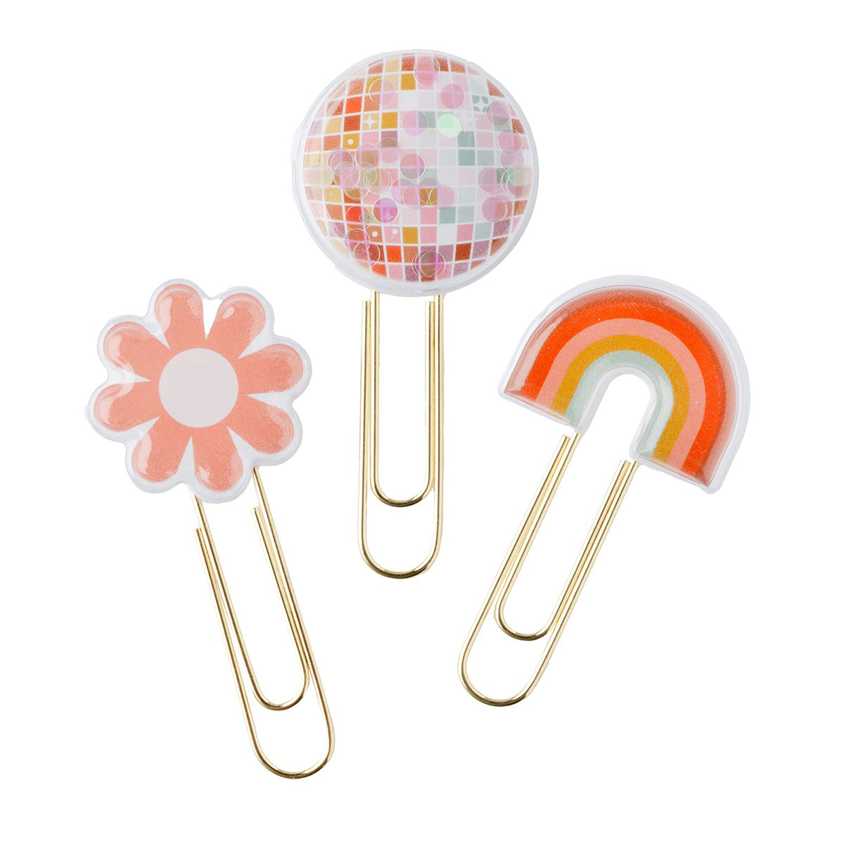 Jen Hadfield Groovy Darlin' Gold Paper Clips with Puffy Icons