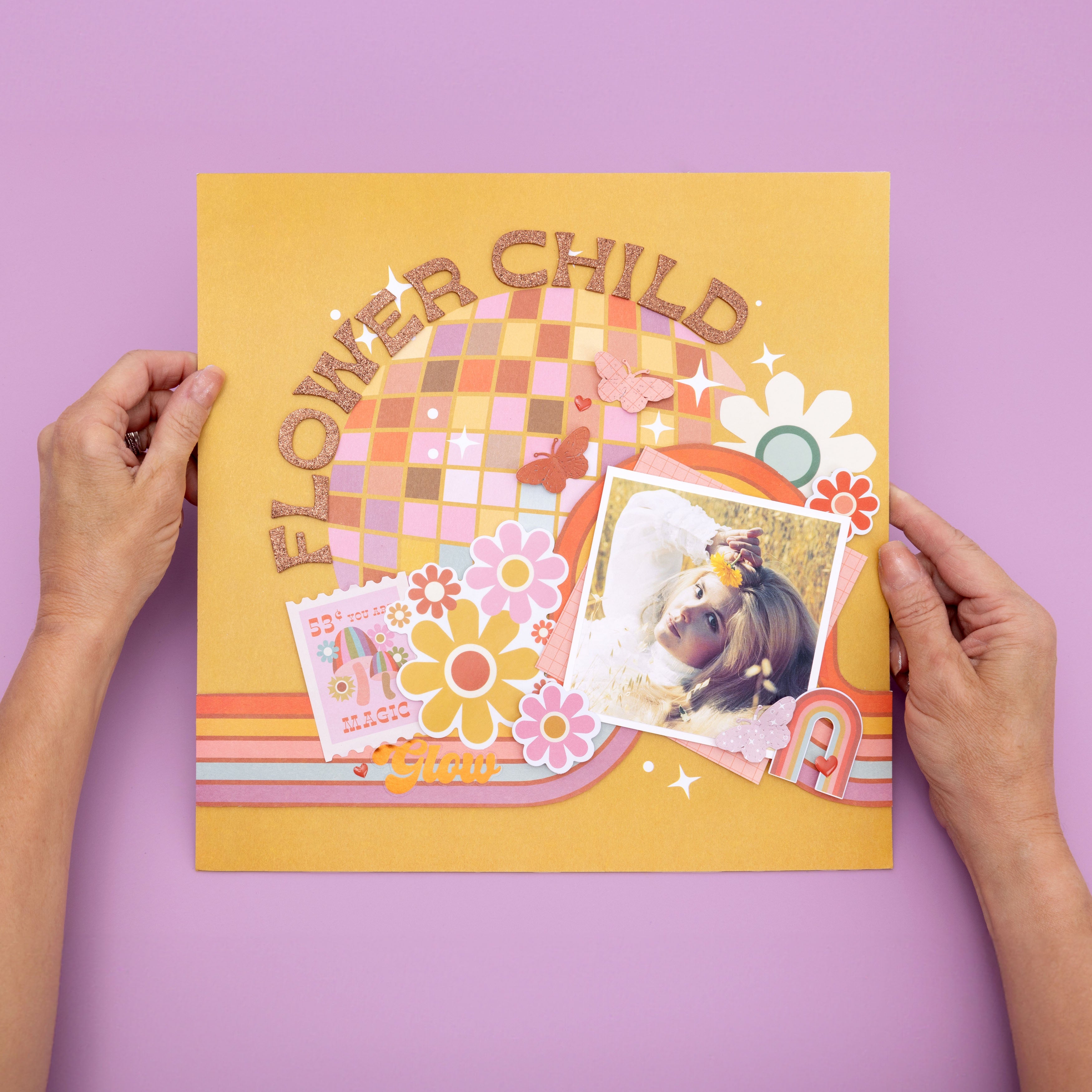 Jen Hadfield Groovy Darlin' Single-Sided 12x12" Paper Pad-48 Sheets