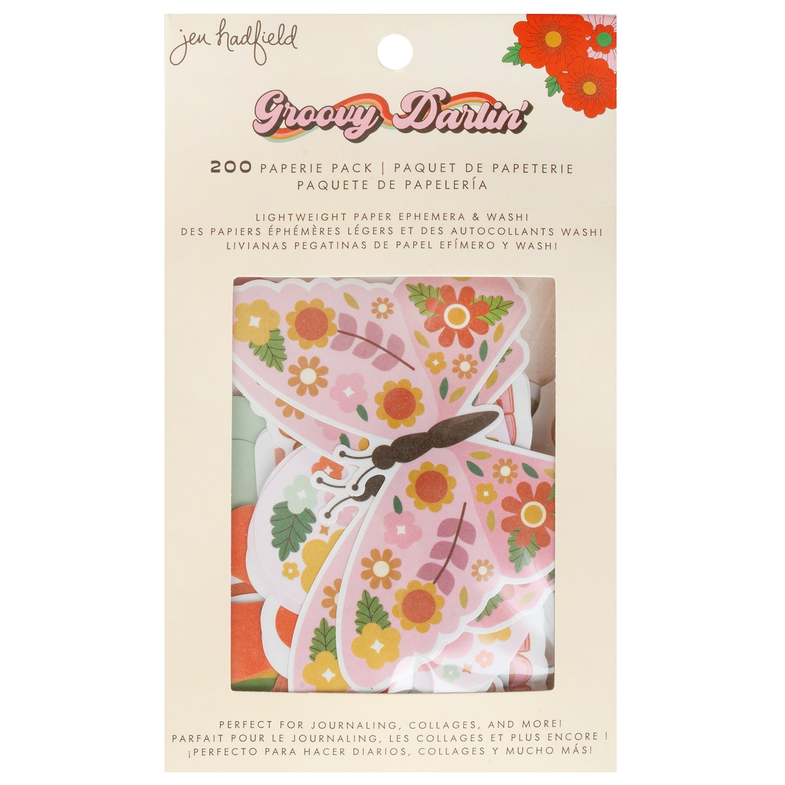 American Crafts Jen Hadfield Groovy Darlin' Paperie Ephemera Pack