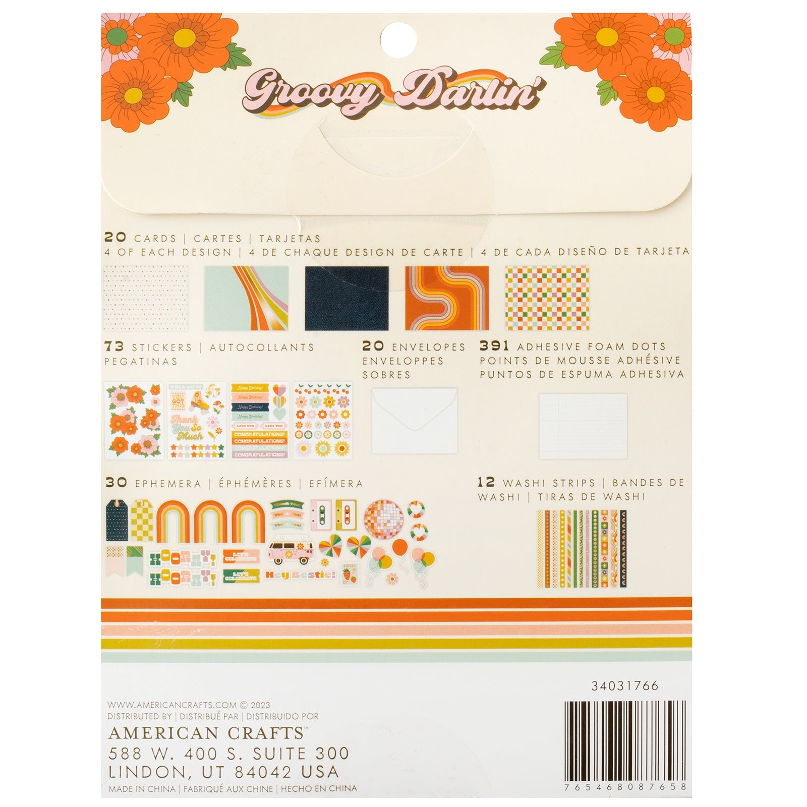 Jen Hadfield Groovy Darlin' Card Making Set - Makes 20