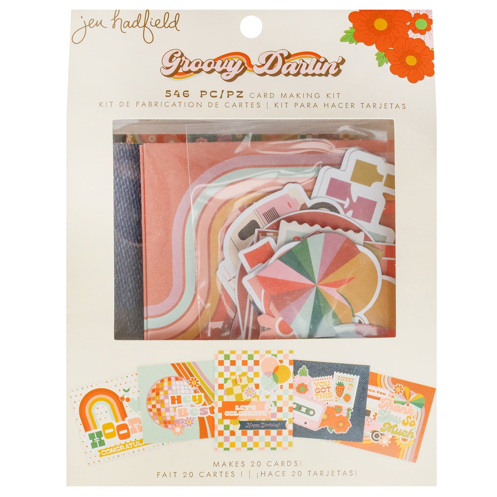 Jen Hadfield Groovy Darlin' Card Making Set - Makes 20