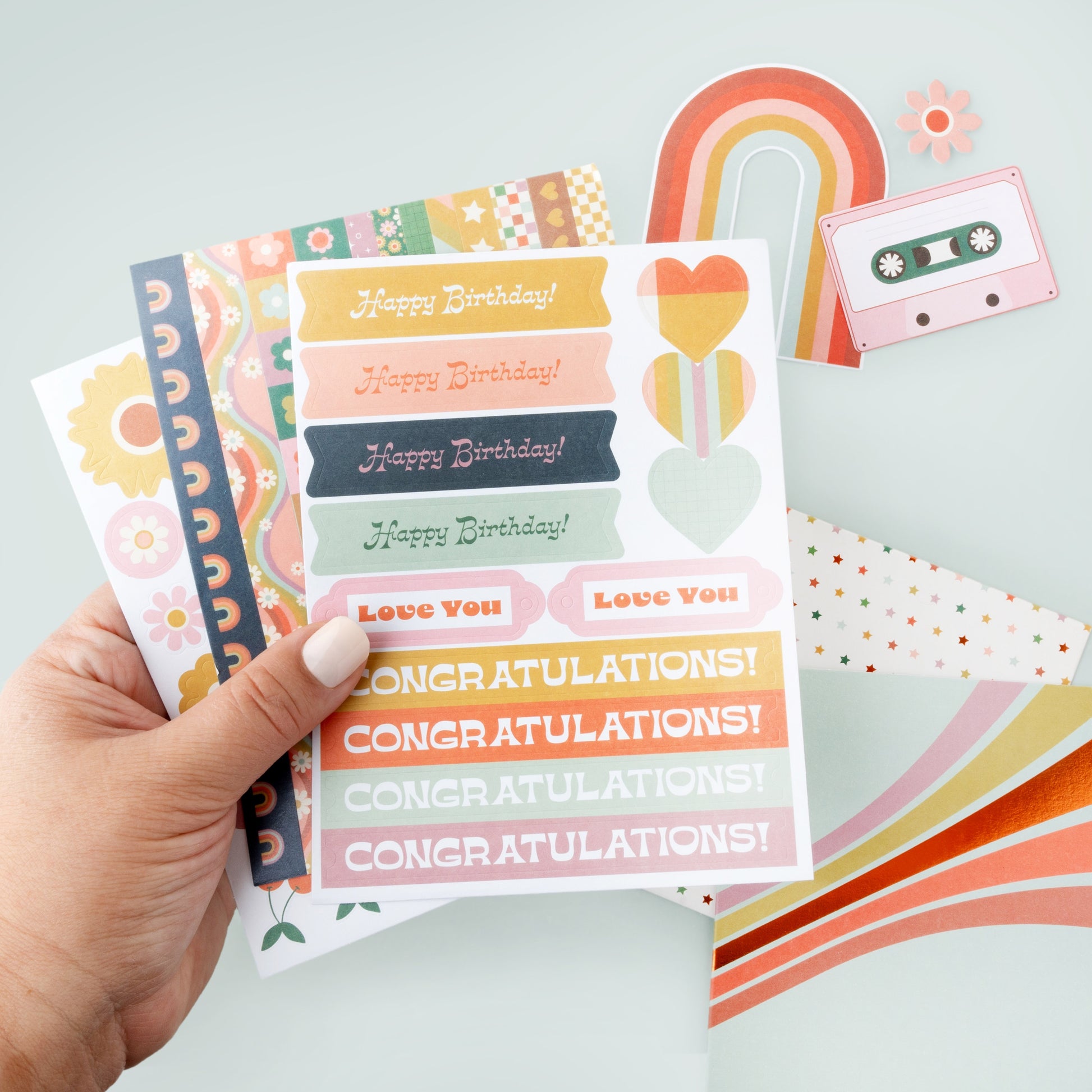 Jen Hadfield Groovy Darlin' Card Making Set - Makes 20