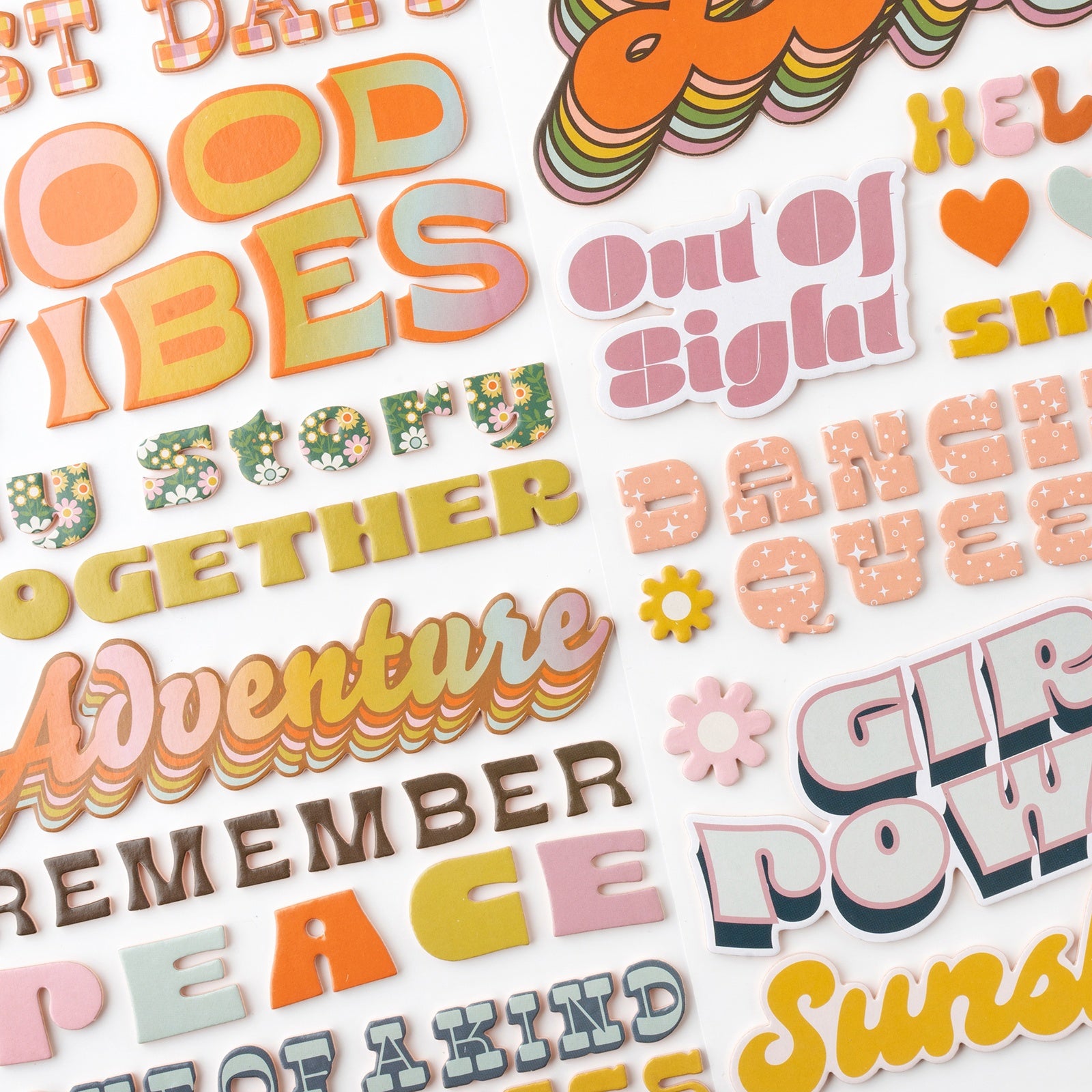 Jen Hadfield Groovy Darlin' Thickers - Phrases, 111 Pieces