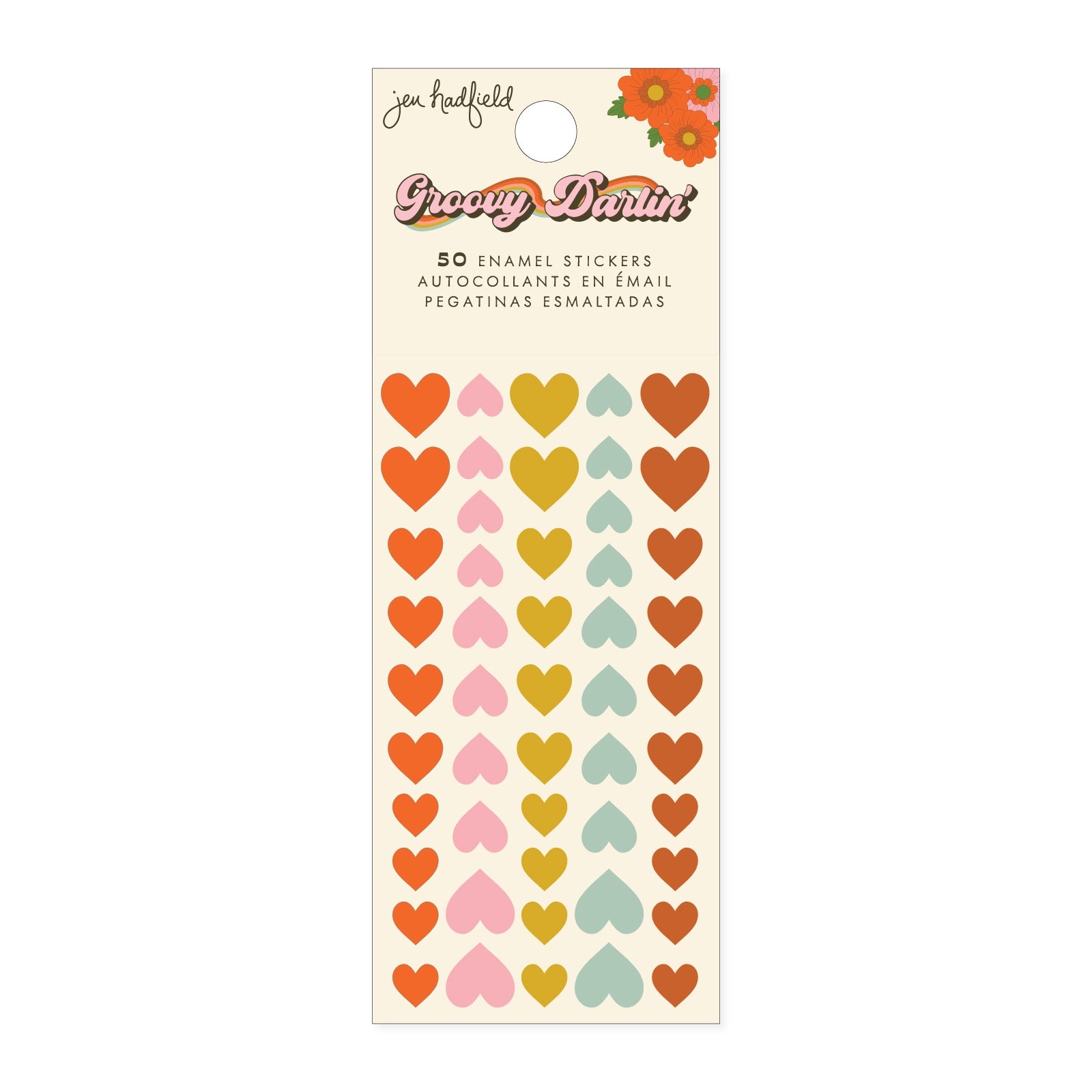 Jen Hadfield Groovy Darlin' Enamel Dots - 50 Pieces
