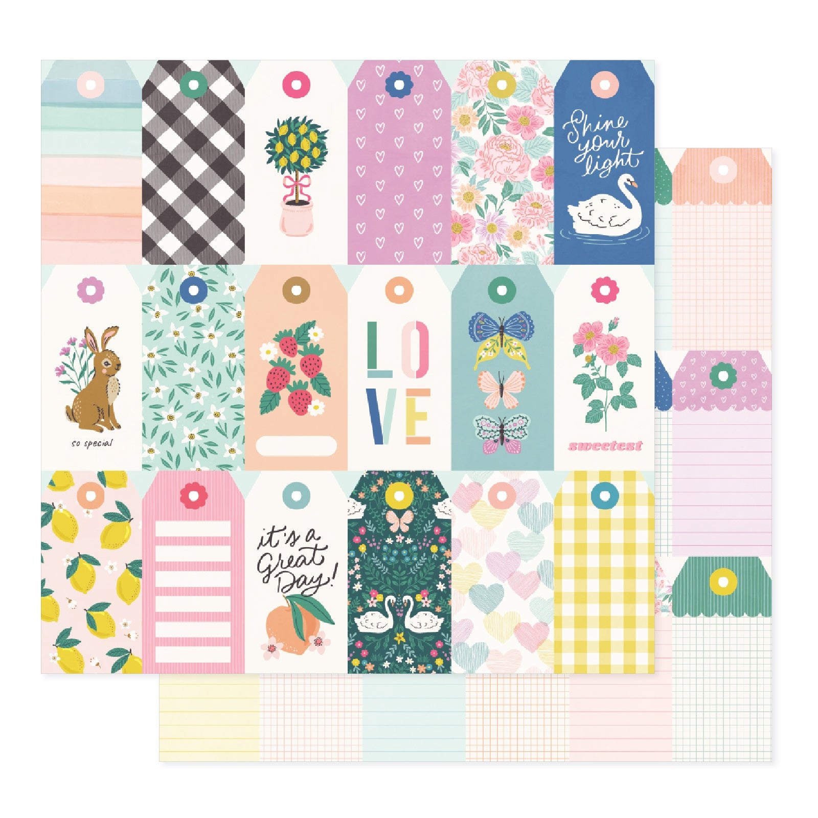 Bea Valint Sketchbook 12x12" Double-Sided Cardstock, 25 sheets - Available in Assorted Styles