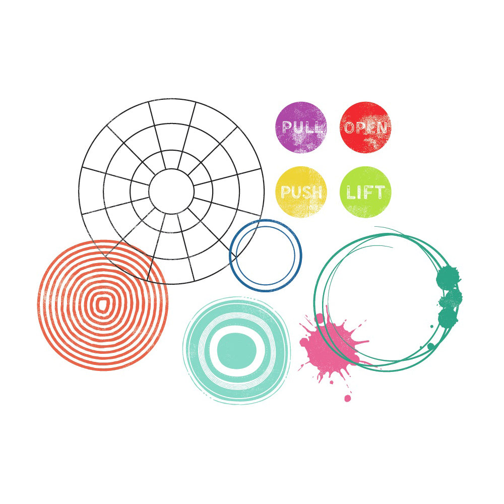 Vicki Boutin Bold And Bright Acrylic Stamp Set - Full Circle