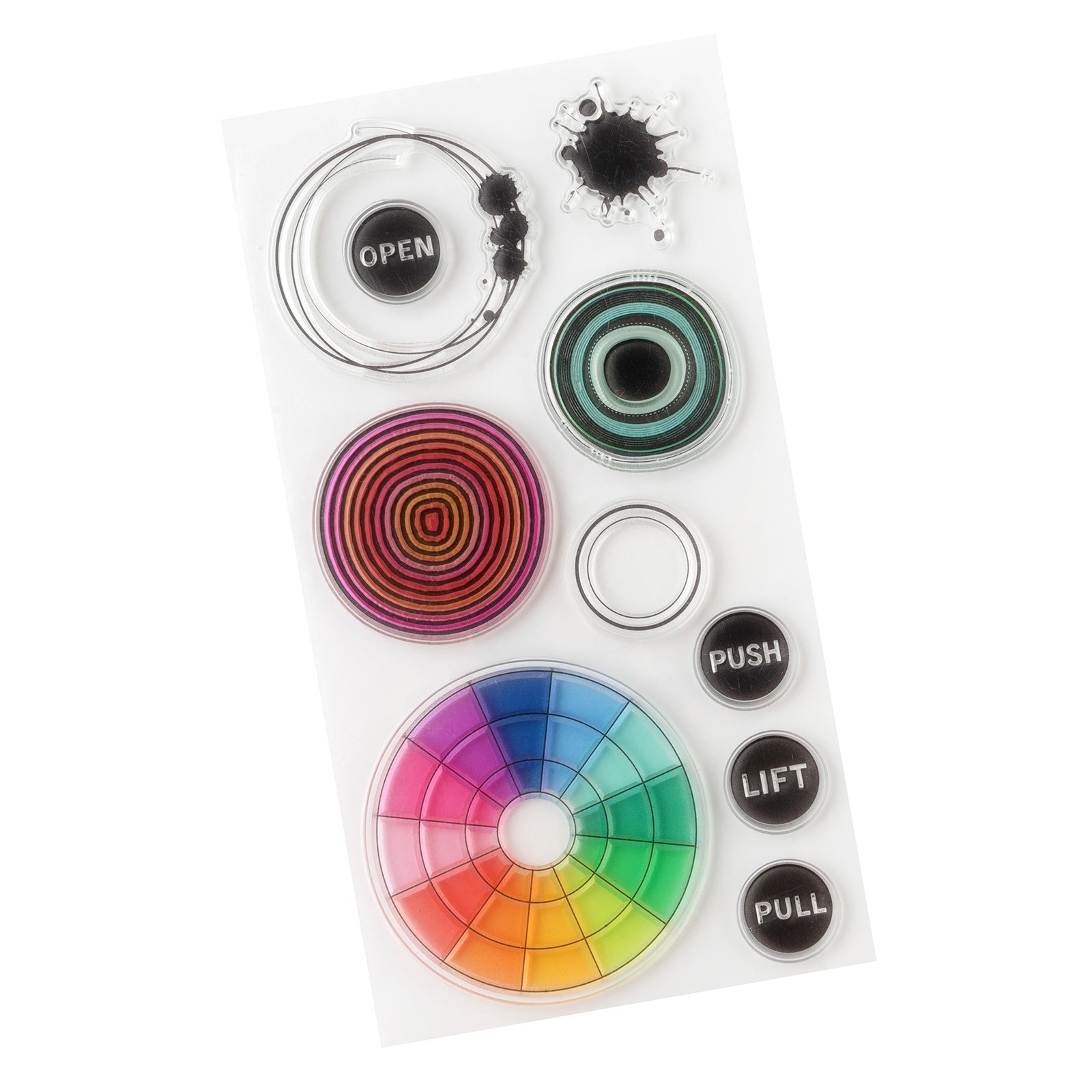 Vicki Boutin Bold And Bright Acrylic Stamp Set - Full Circle