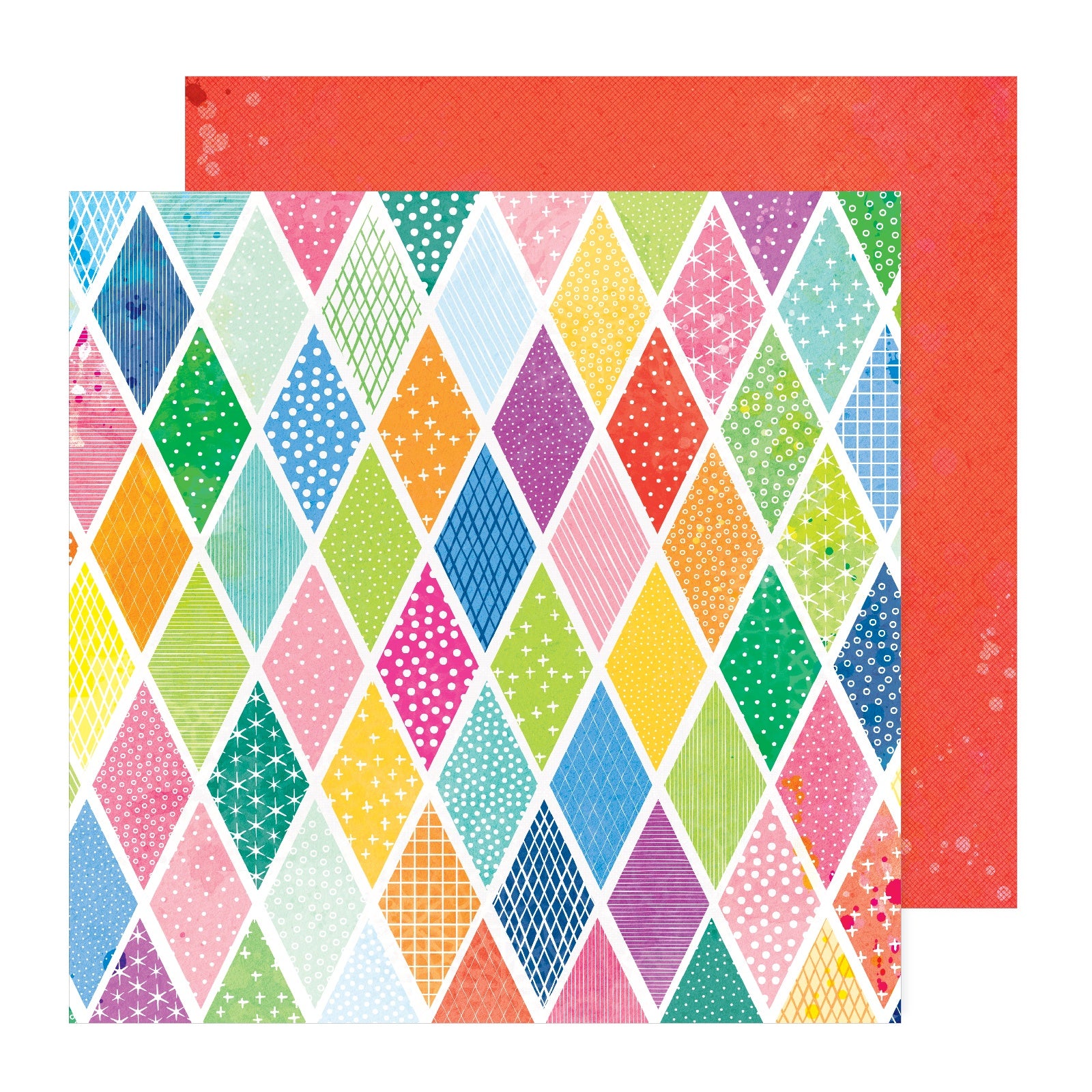 Vicki Boutin Bold And Bright Double-Sided 12x12" Cardstock - 25 sheets, Available in Multiple Styles
