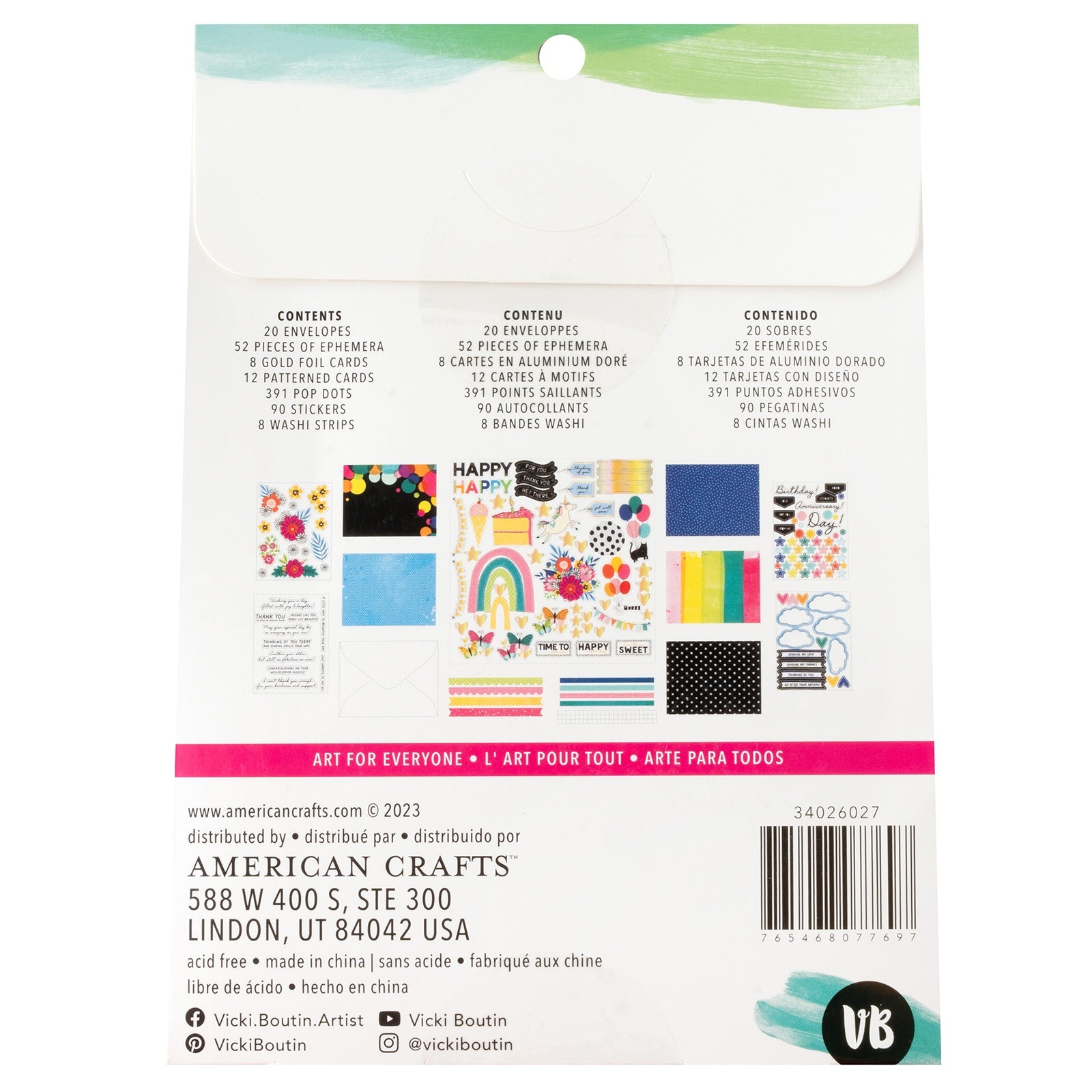 Vicki Boutin Bold And Bright Card Making Kit - Makes 20